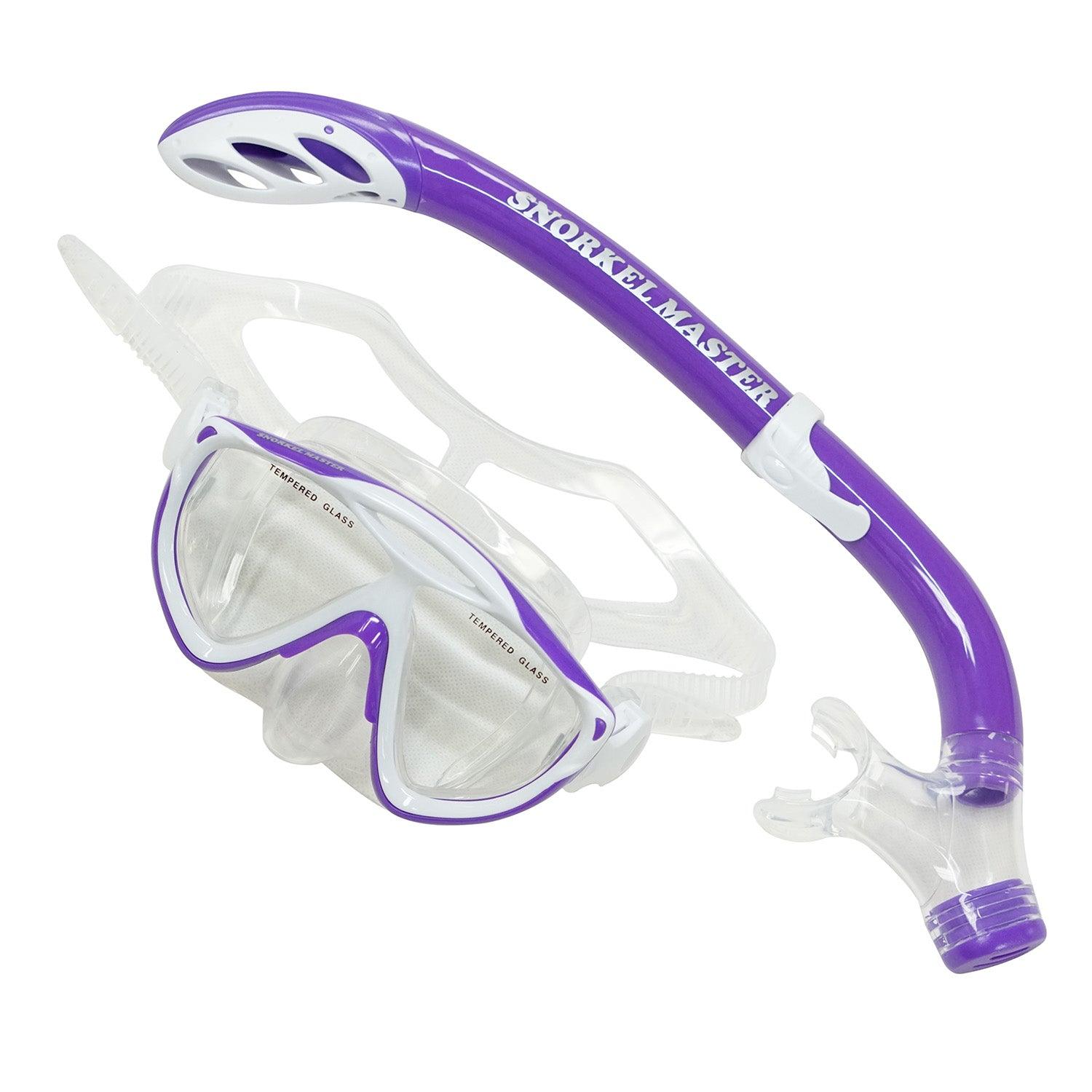 Snorkel Master Snorkeling Kids Mask & Semi-Dry Snorkel Combo - Scuba Choice