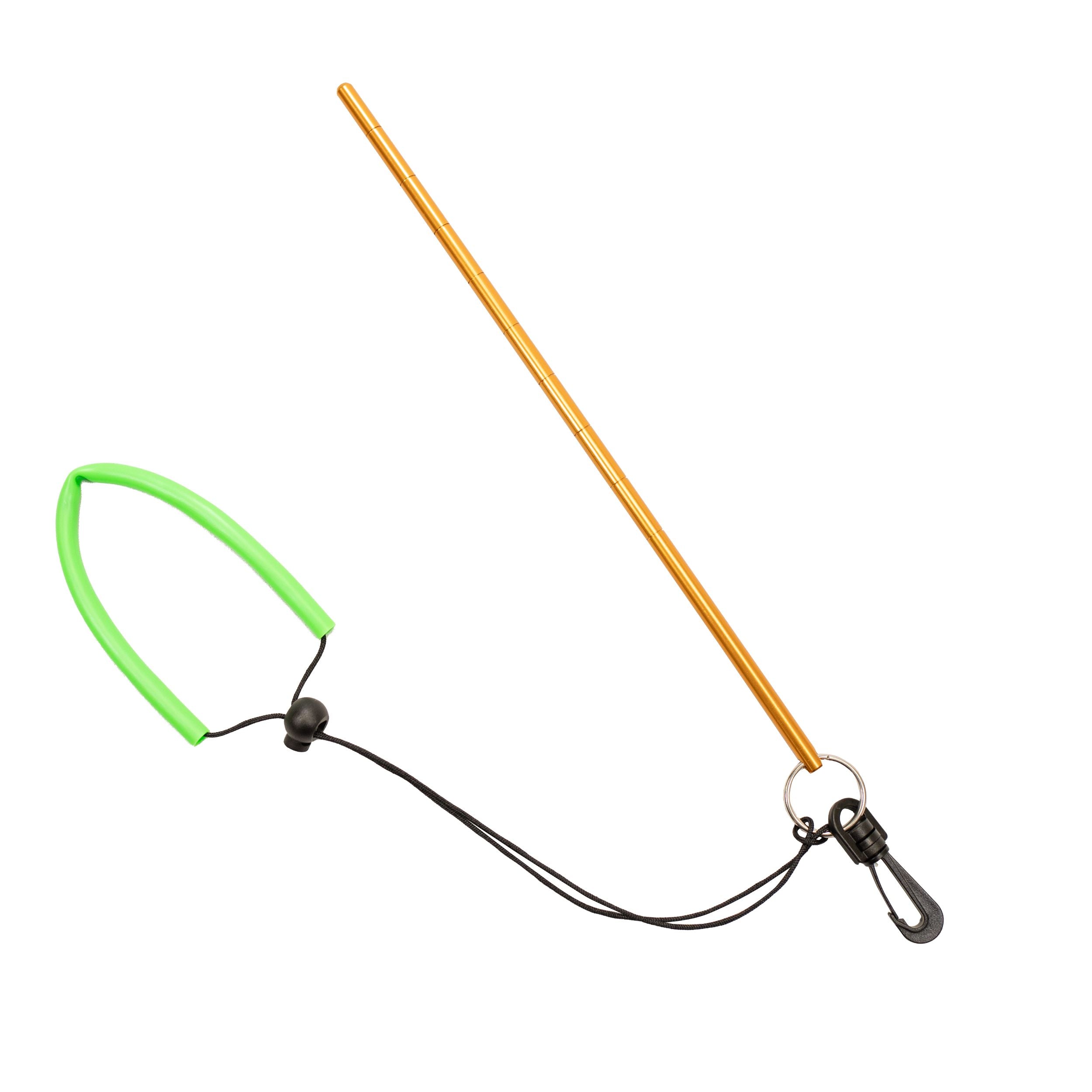 Scuba Diving 13" Aluminum Lobster Tickle Pointer Stick w/ Measurement & Lanyard