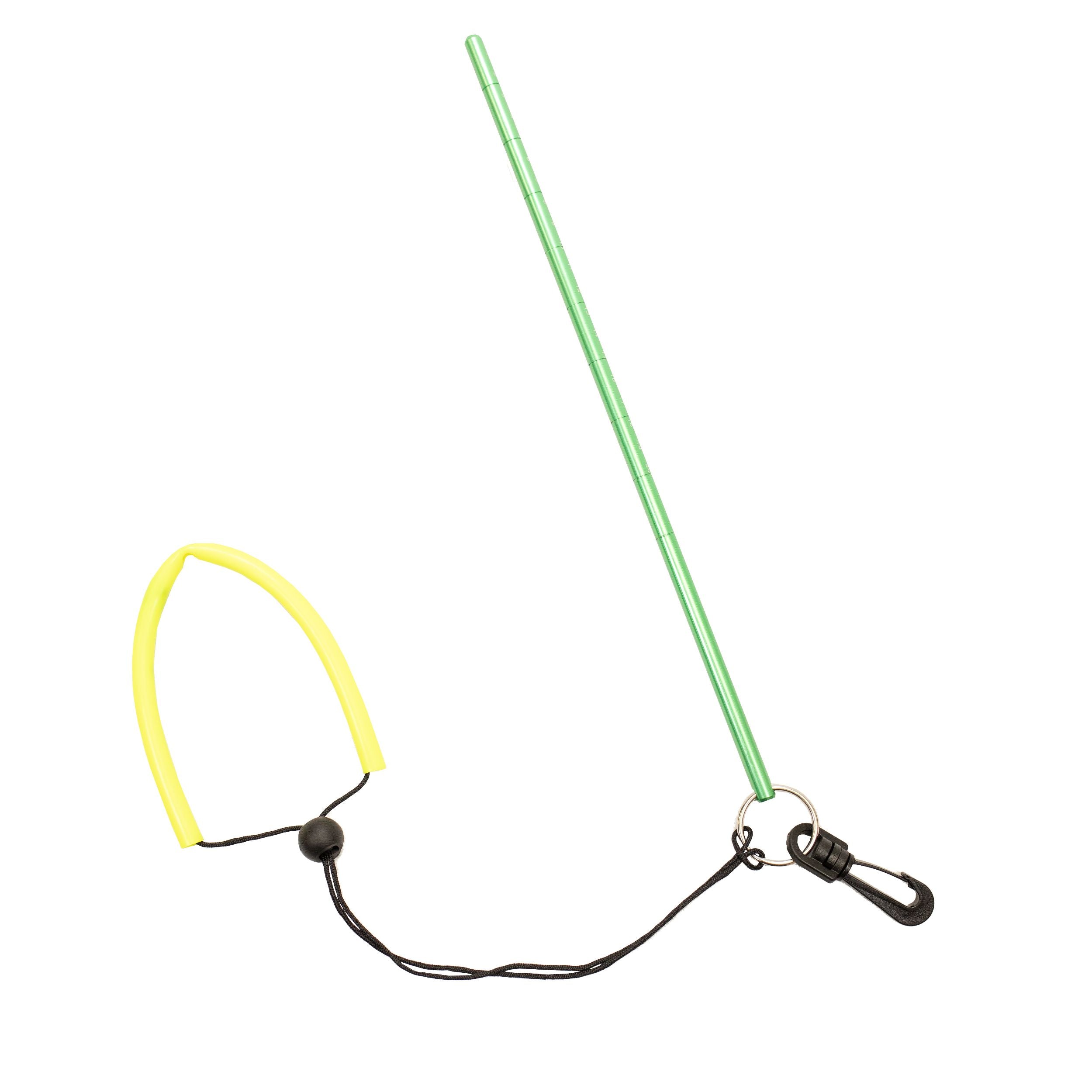 Scuba Diving 13" Aluminum Lobster Tickle Pointer Stick w/ Measurement & Lanyard