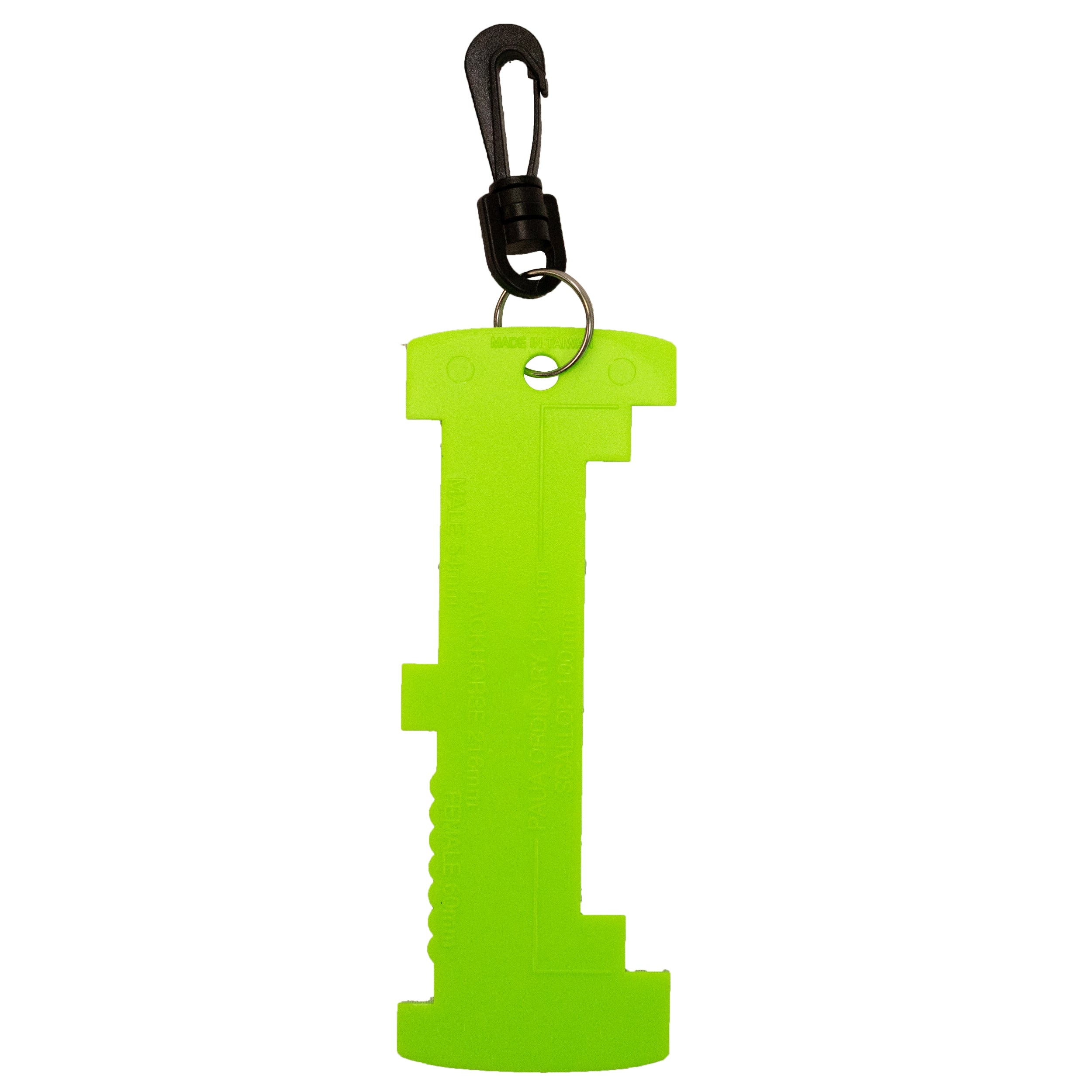 Scuba Diving Shellfish Measuring Gauge with Clip