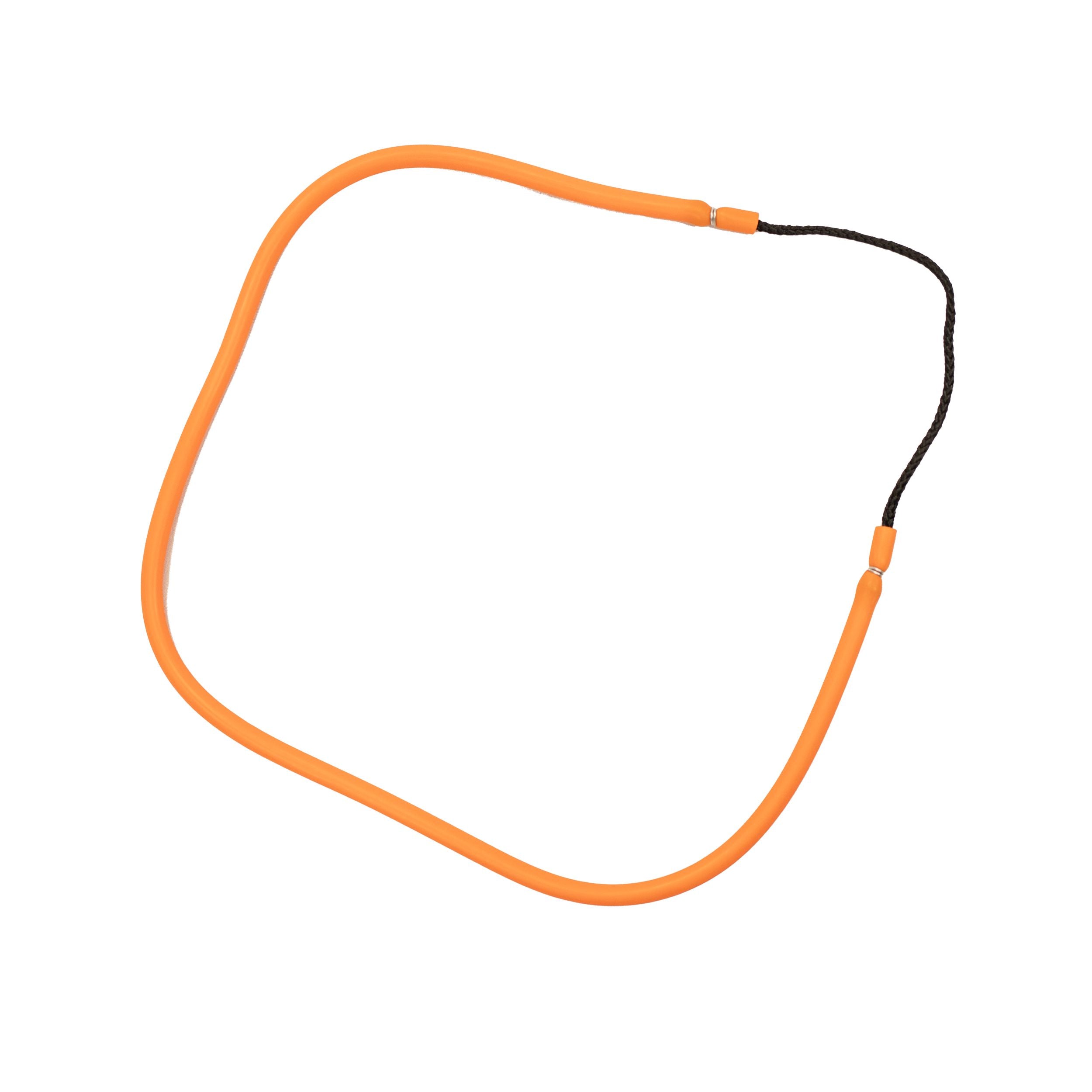 3/8" Orange Rubber Fishing Hand Pole Spear Sling - 28-3/8" Long
