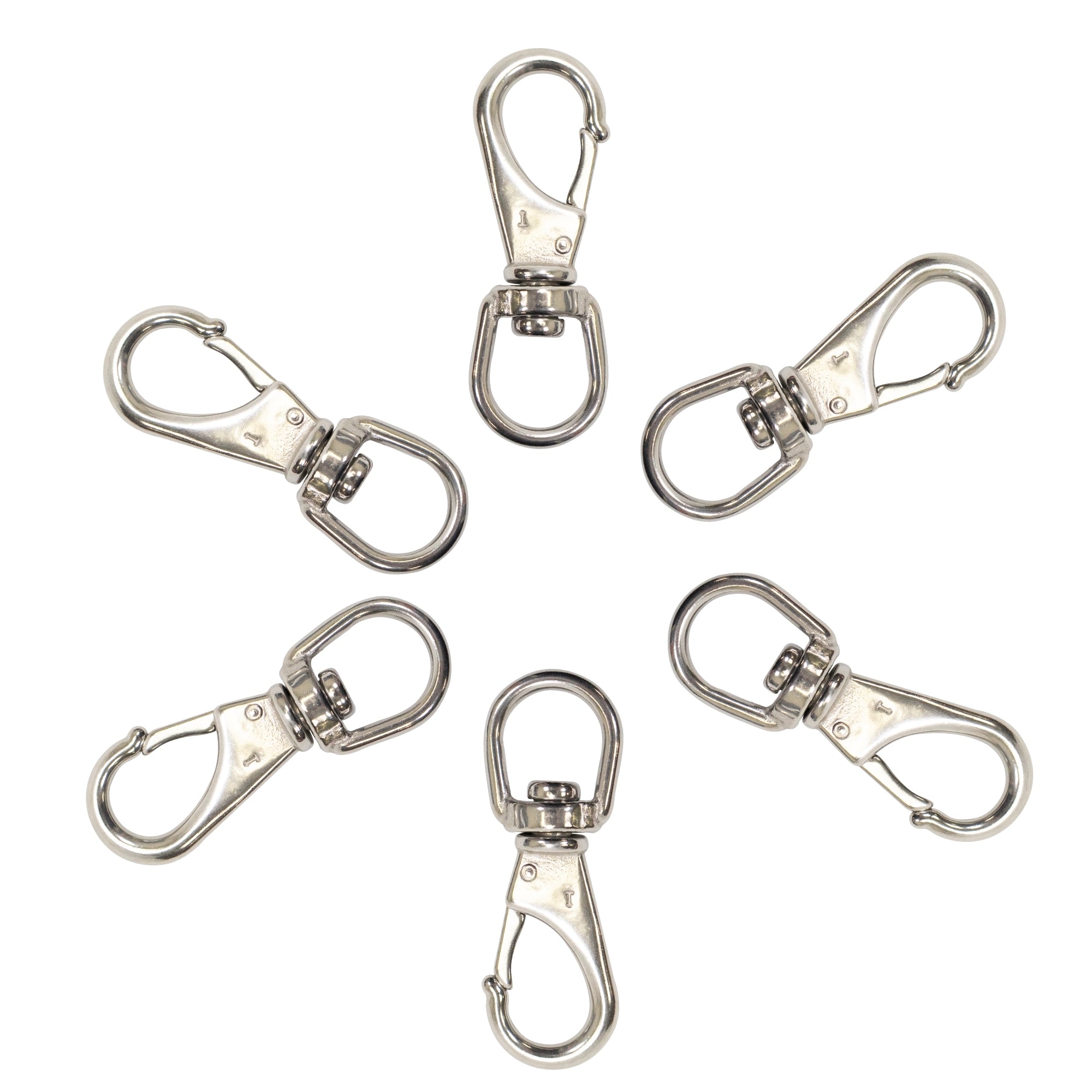 Stainless Steel Swivel Eye Snap Hook Marine Clip Size #2