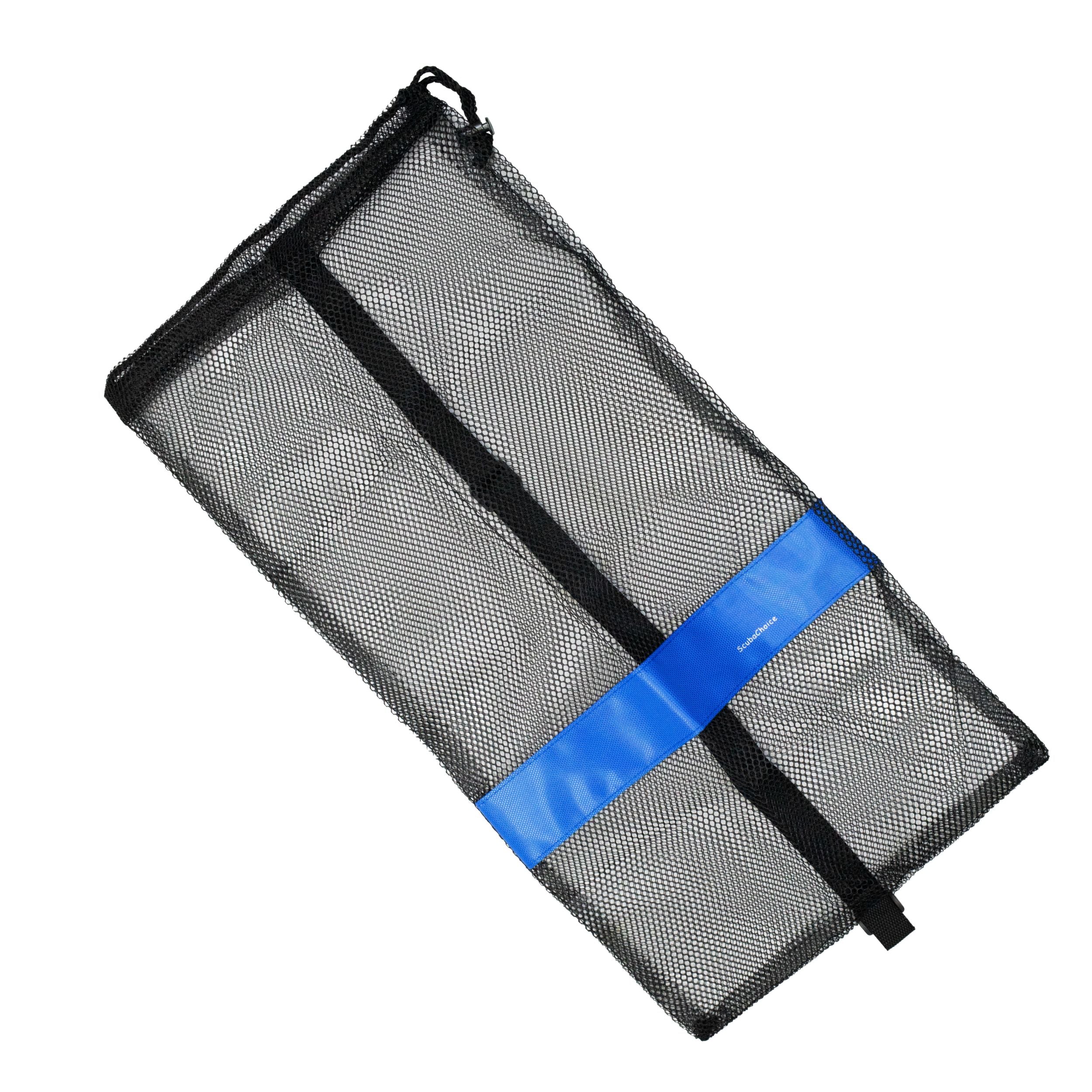 Scuba Diving Drawstring Mesh Bag with Shoulder Strap. 25" x 13"