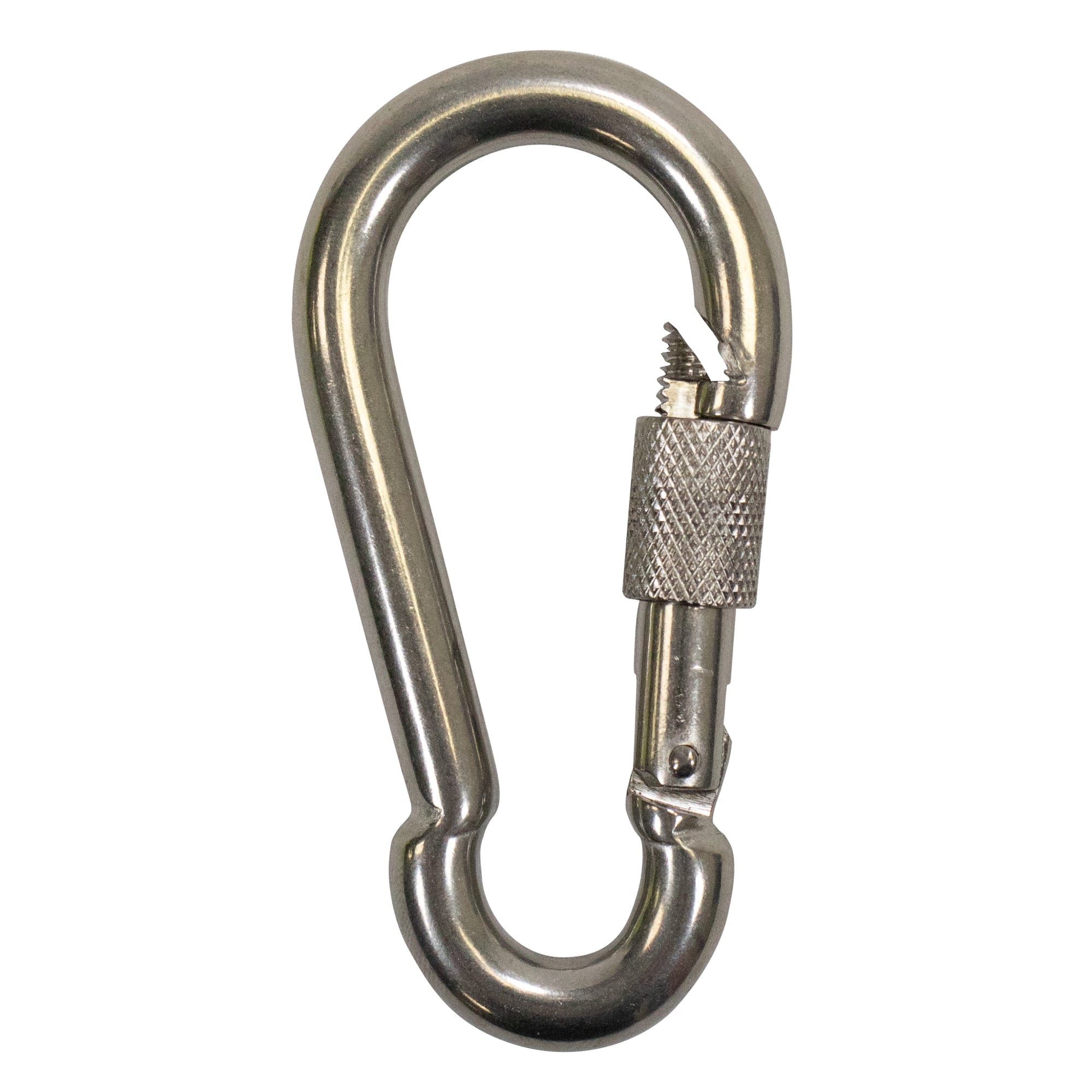 Boat Marine Clip 9cm Stainless Steel Snap Hook Carabiner W/ Screw 10mm Opening