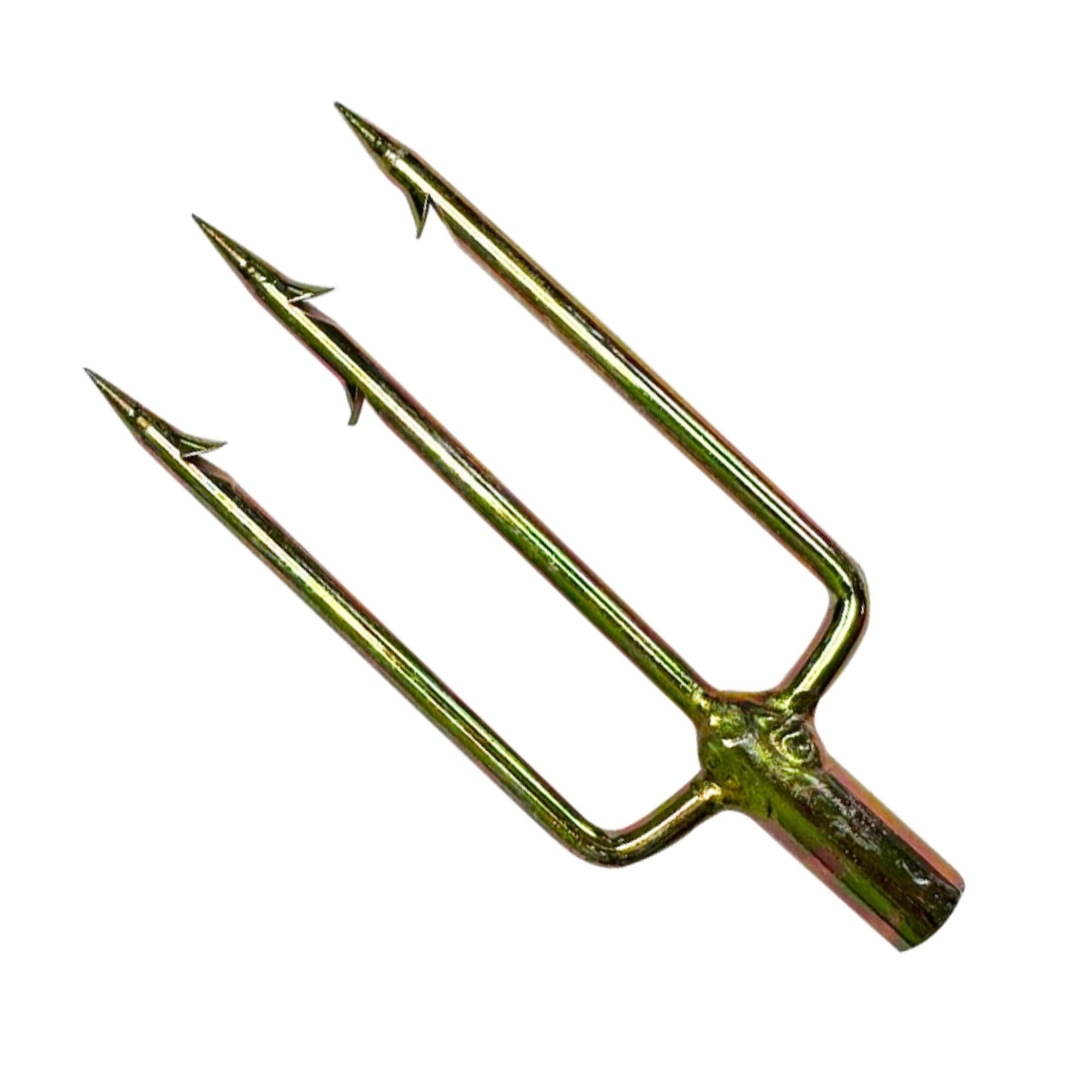 Spearfishing 3 Prong 8mm Spearhead Fork Harpoon Tip with Barbs