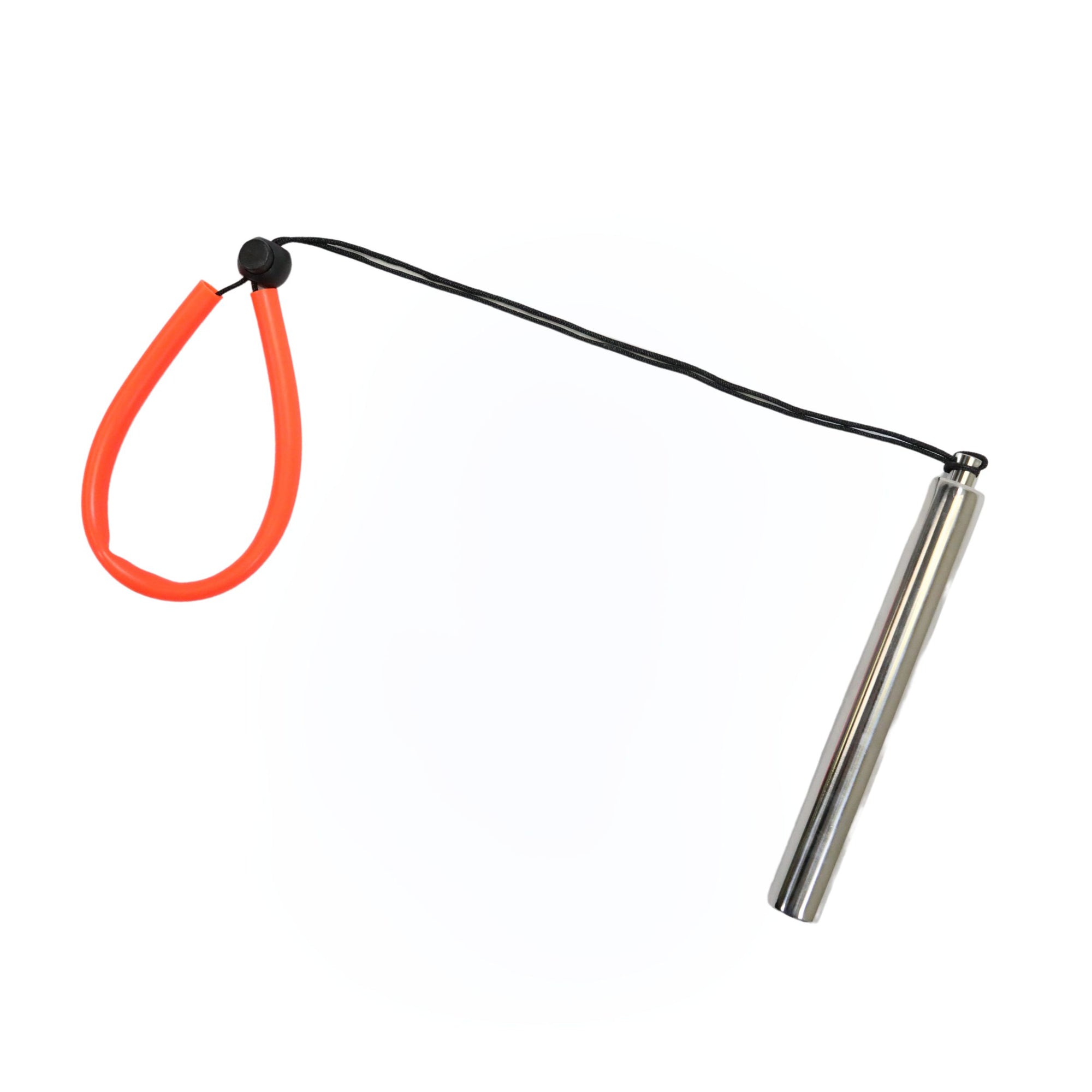 Scuba Dive 6.5" Stainless Steel Tank Rattle Signal Device Stick with Lanyard