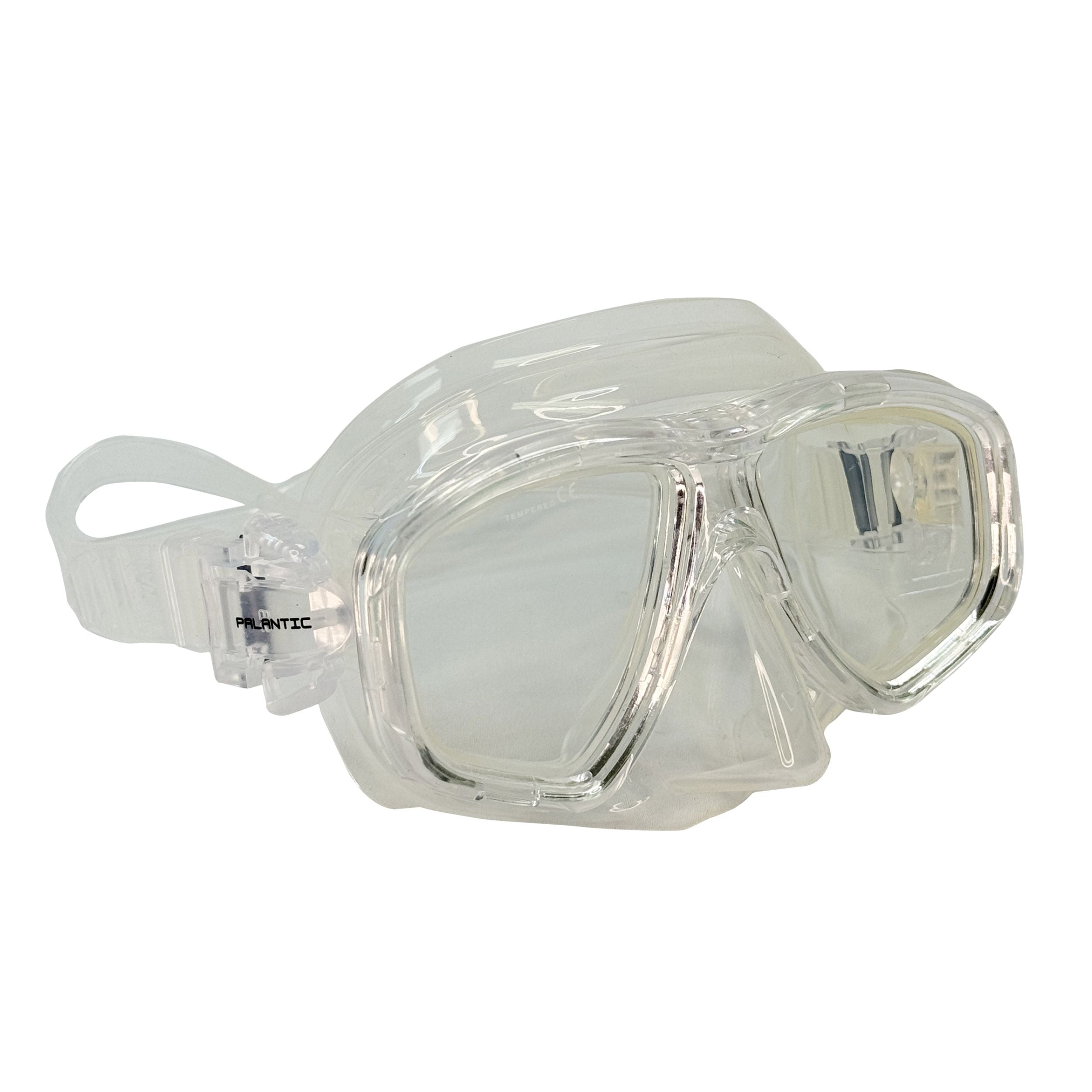 Palantic M36 Clear/Clear Silicone RX Full Farsighted Lenses Dive/Snorkeling Mask