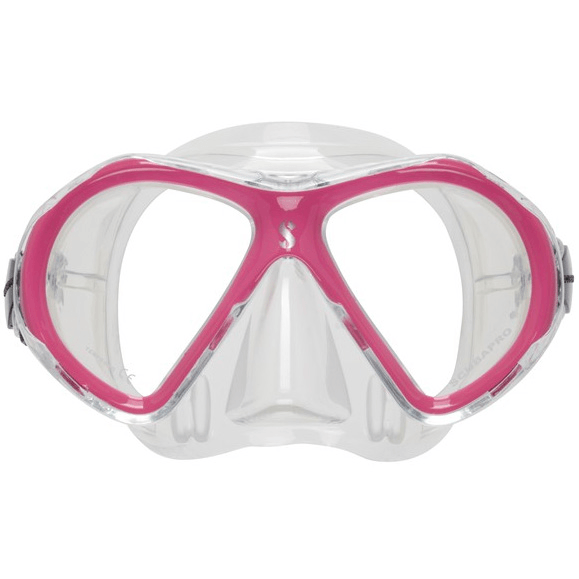 Scubapro Spectra Mini Mask - Pink Mask - Clear Skirt - Scuba Choice