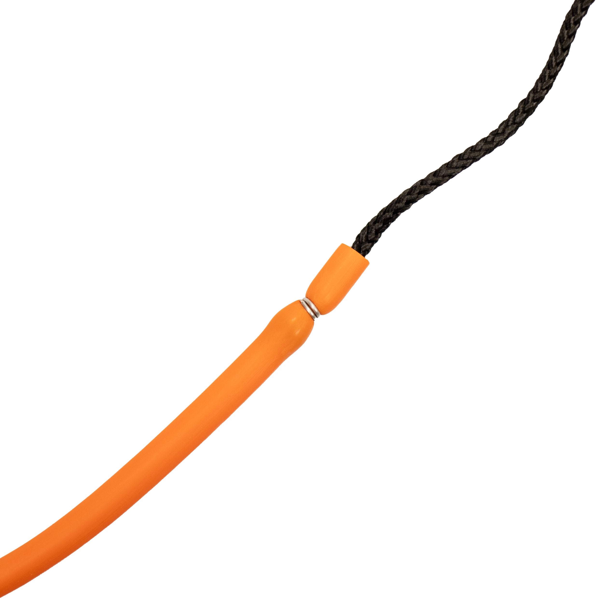 3/8" Orange Rubber Fishing Hand Pole Spear Sling - 28-3/8" Long