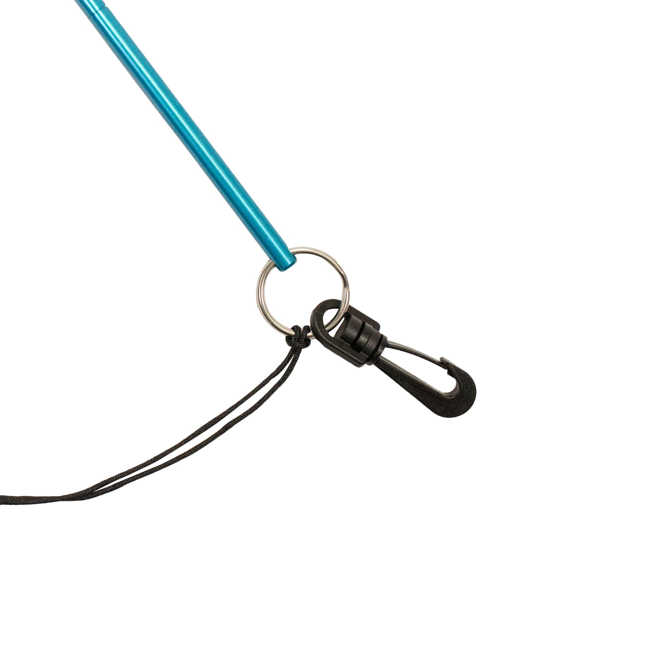 Scuba Diving 13" Aluminum Lobster Tickle Pointer Stick w/ Measurement & Lanyard