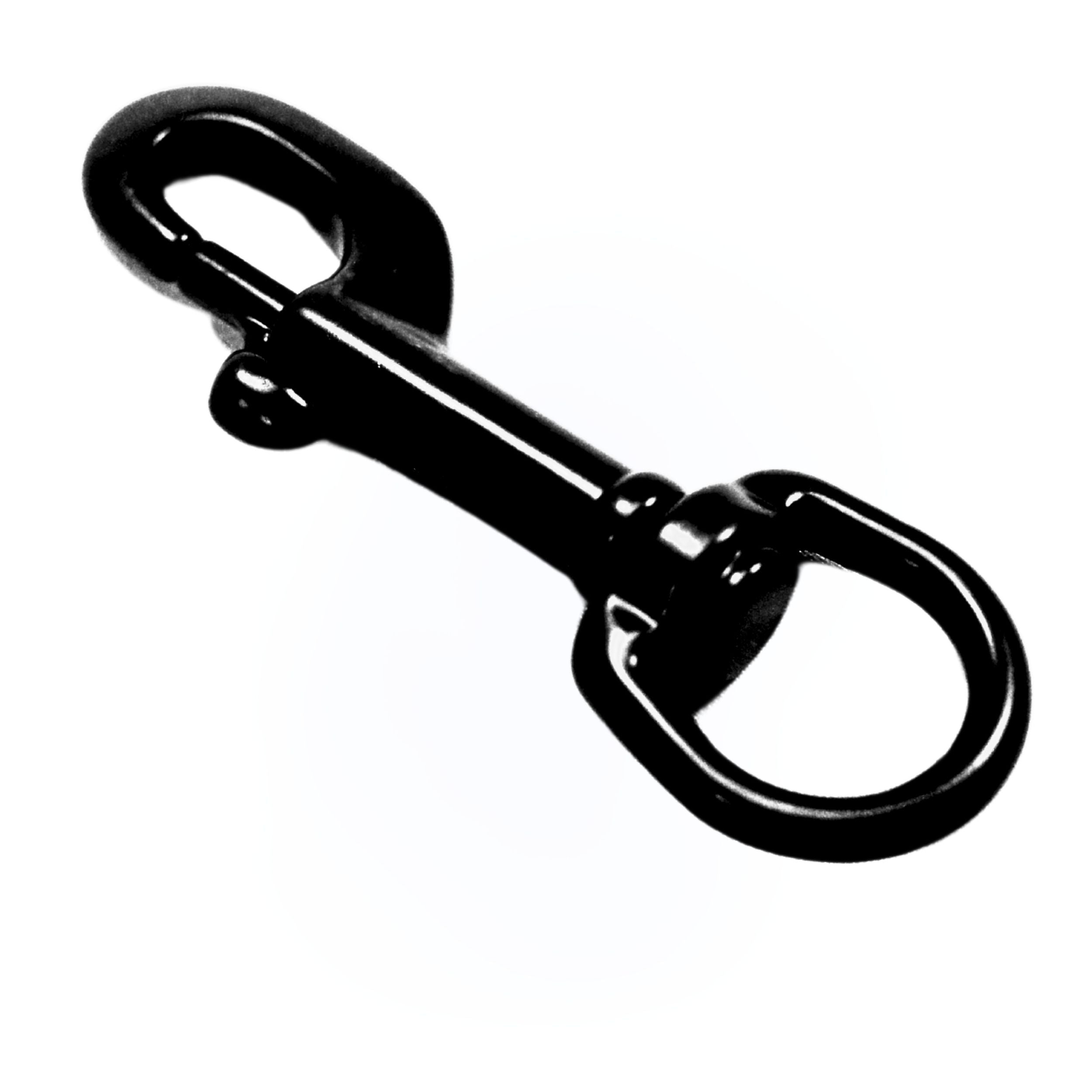 Scuba Choice Boat Marine Black Clip Stainless Steel Swivel Eye Bolt Snap 91mm