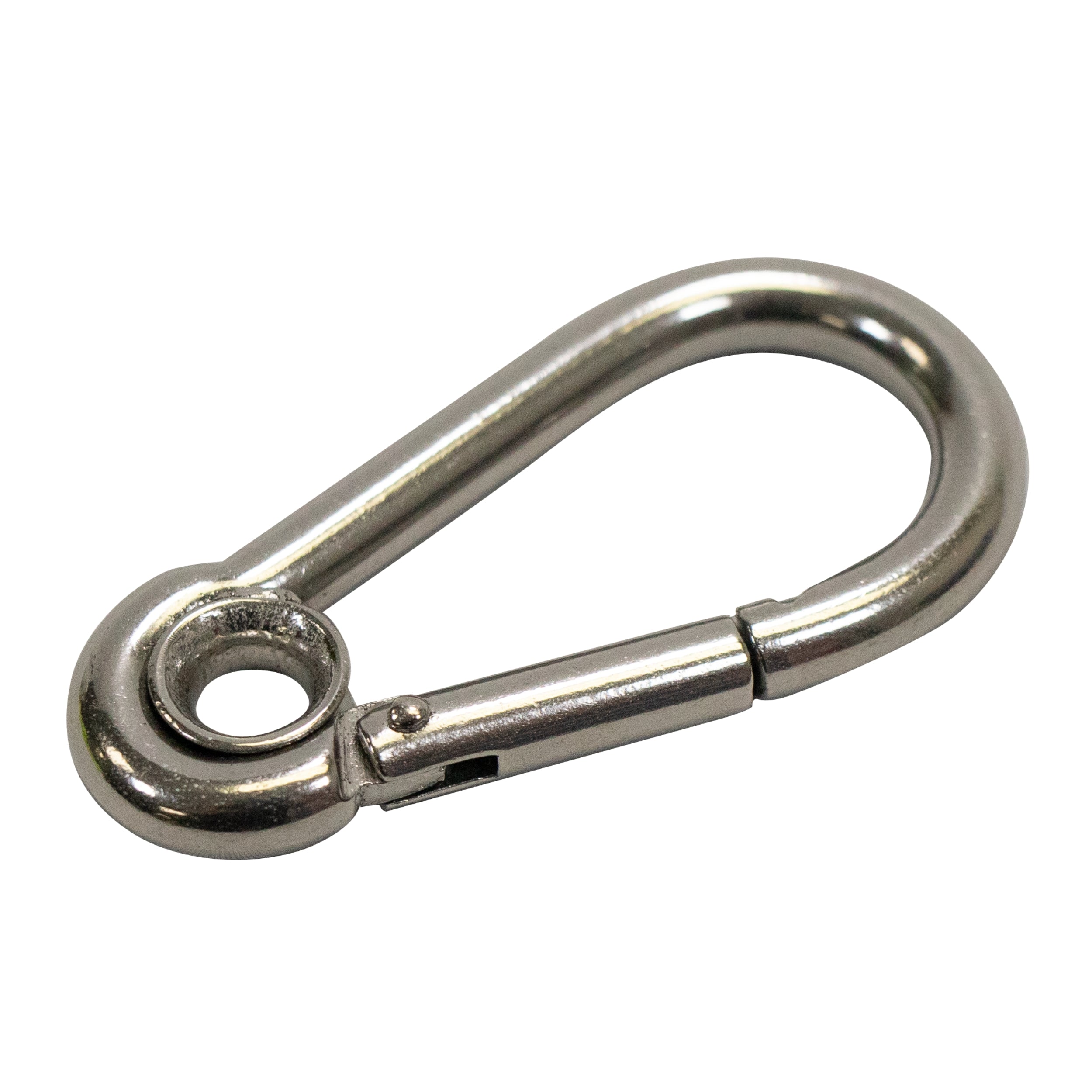 Boat Marine Clip Stainless Steel Safety Spring Hook Carabiner With Rope Holder