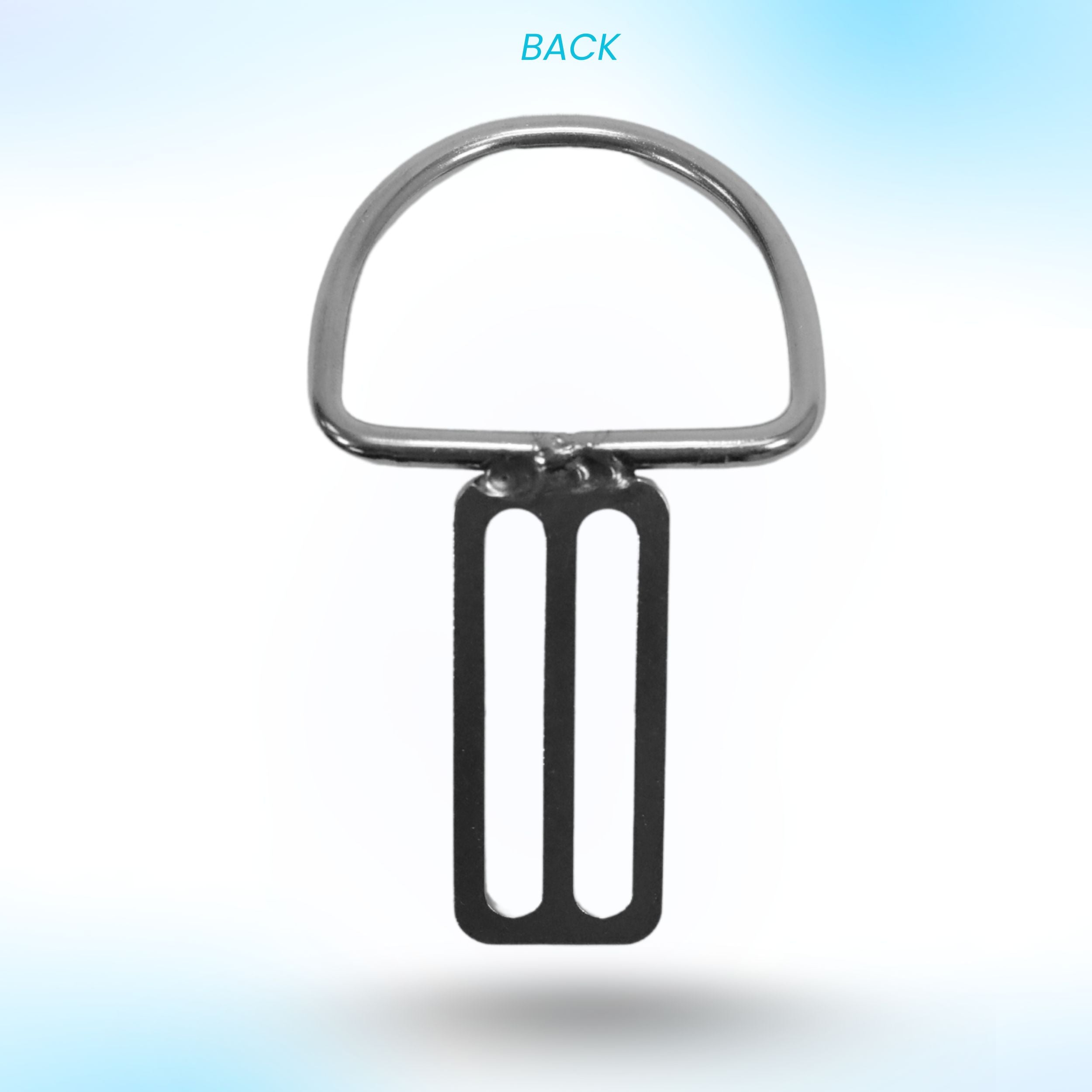 Scuba Choice SS316 Heavy Duty D Ring Welded w/ Triglides Slider, 45 degree