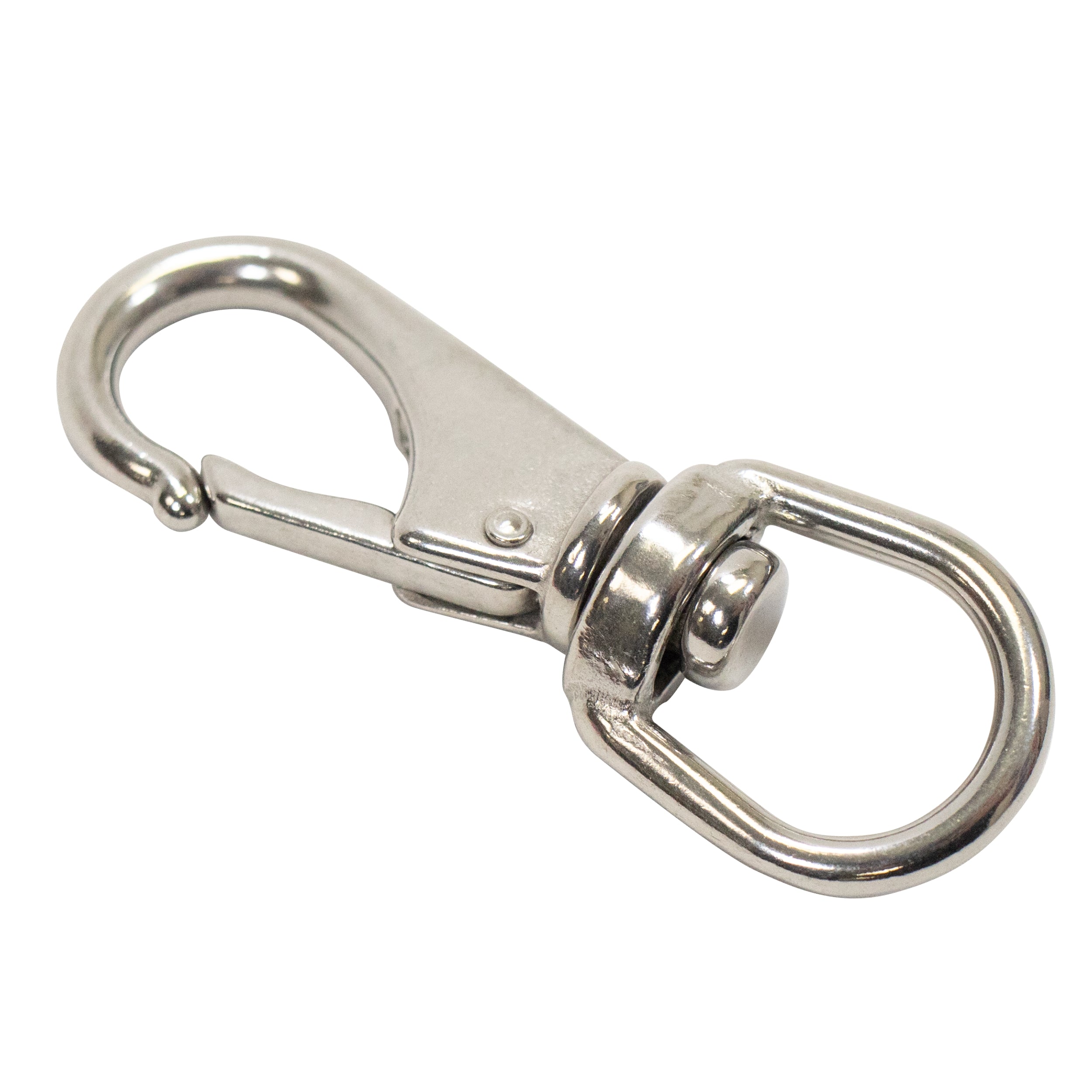 Stainless Steel Swivel Eye Snap Hook Marine Clip Size #1, 3-5/16" x 1-1/8"