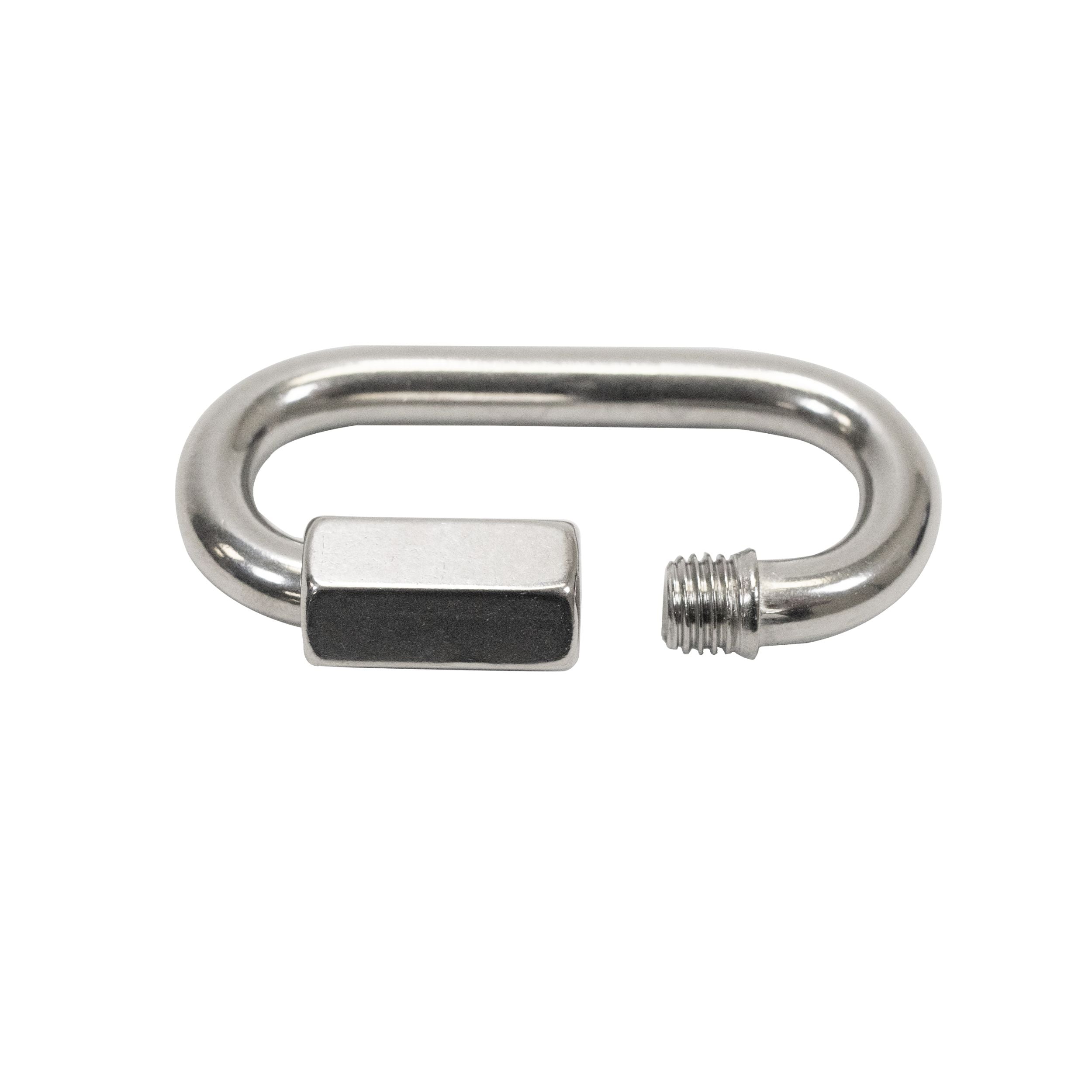Scuba Choice 10.5cm SS Oval Quick Link Carabiner W/ Screw 14.5mm Opening
