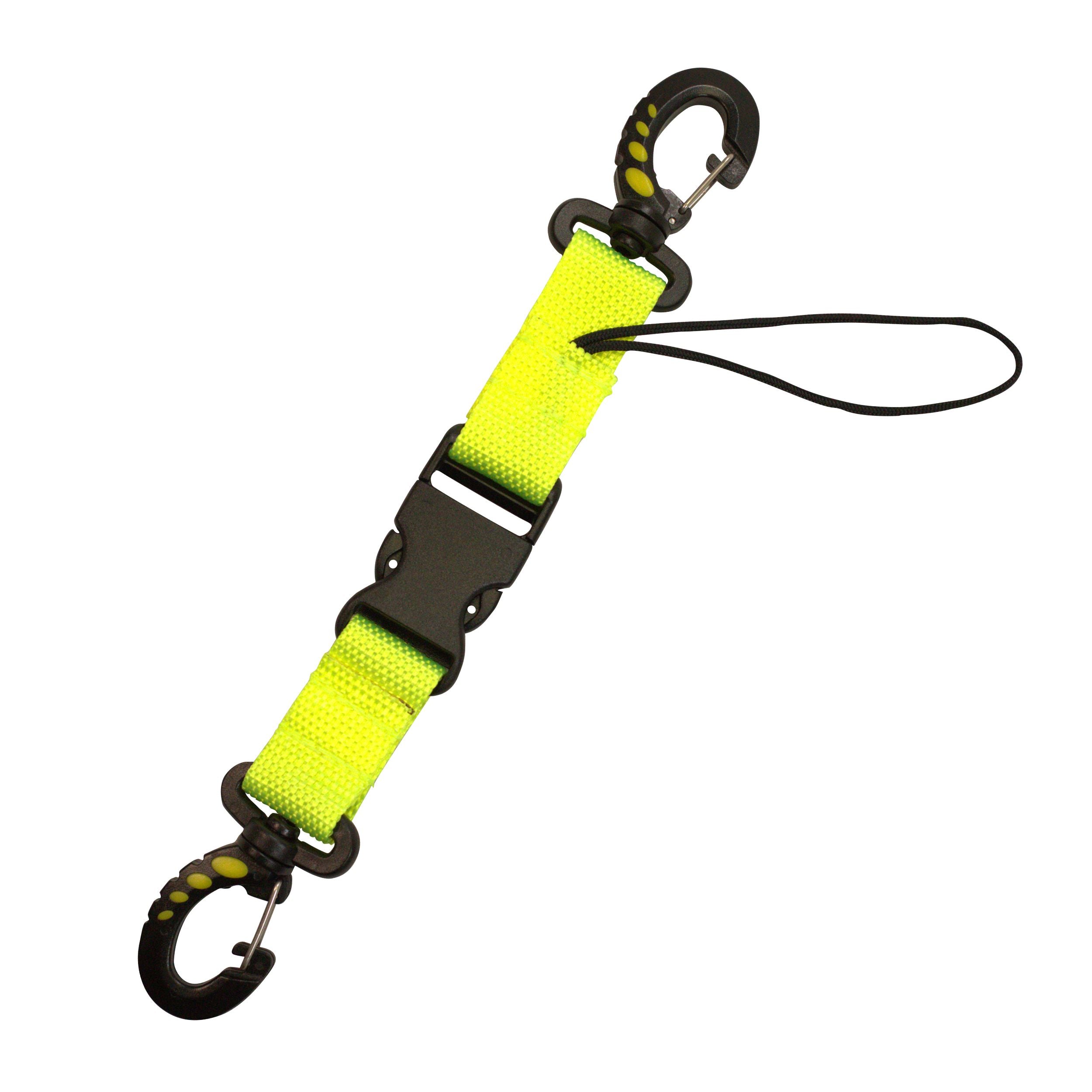 Scuba Diving Lanyard with Dual Clips & Quick Release Buckle