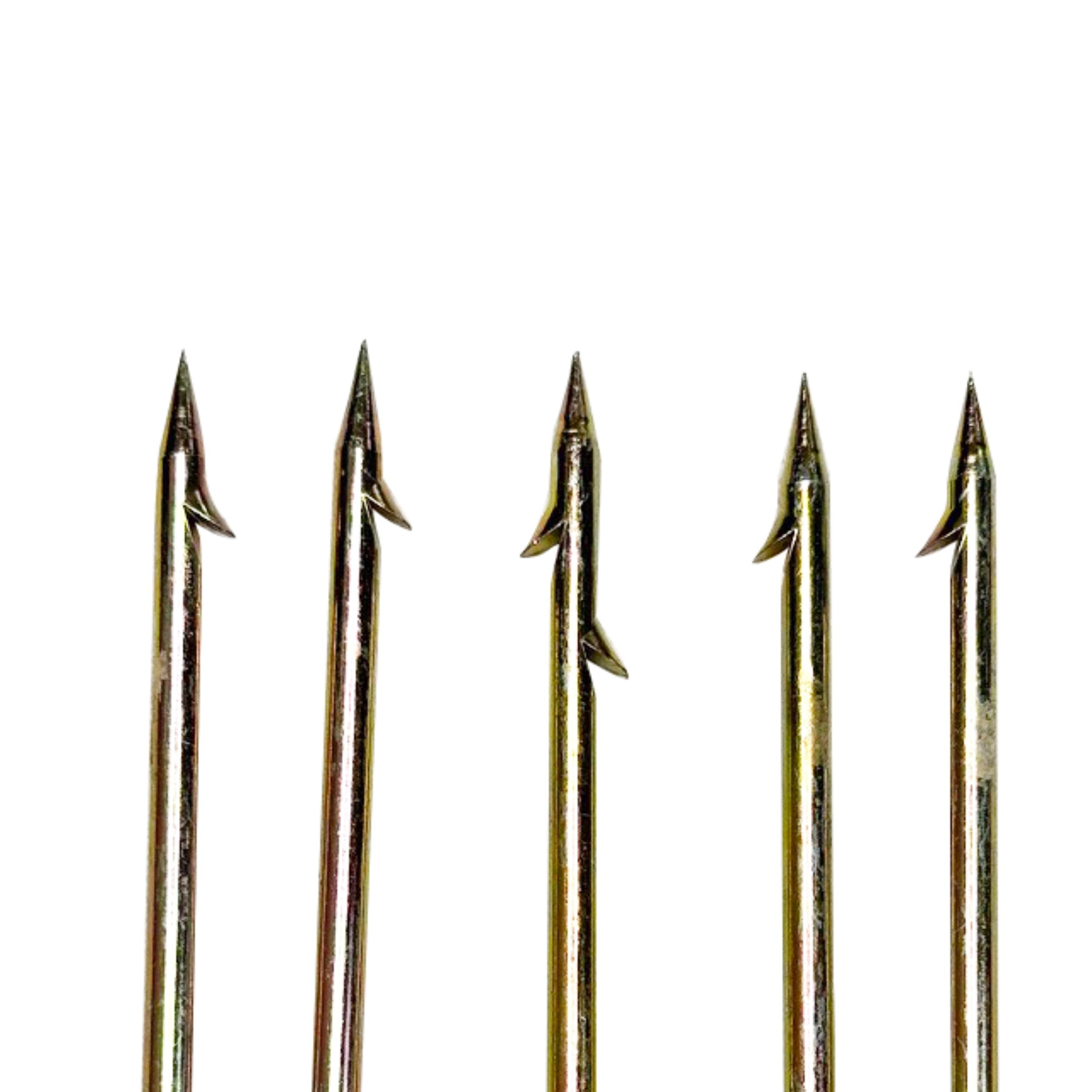 Scuba Choice Spearfishing 5 Prong 8mm Spearhead Fork Harpoon Tip with Barbs, Stainless Steel, 5"x3", Heavy-Duty Fishing & Hunting Tool, Ideal for Catching Fish Game, Outdoor Recreation Gear