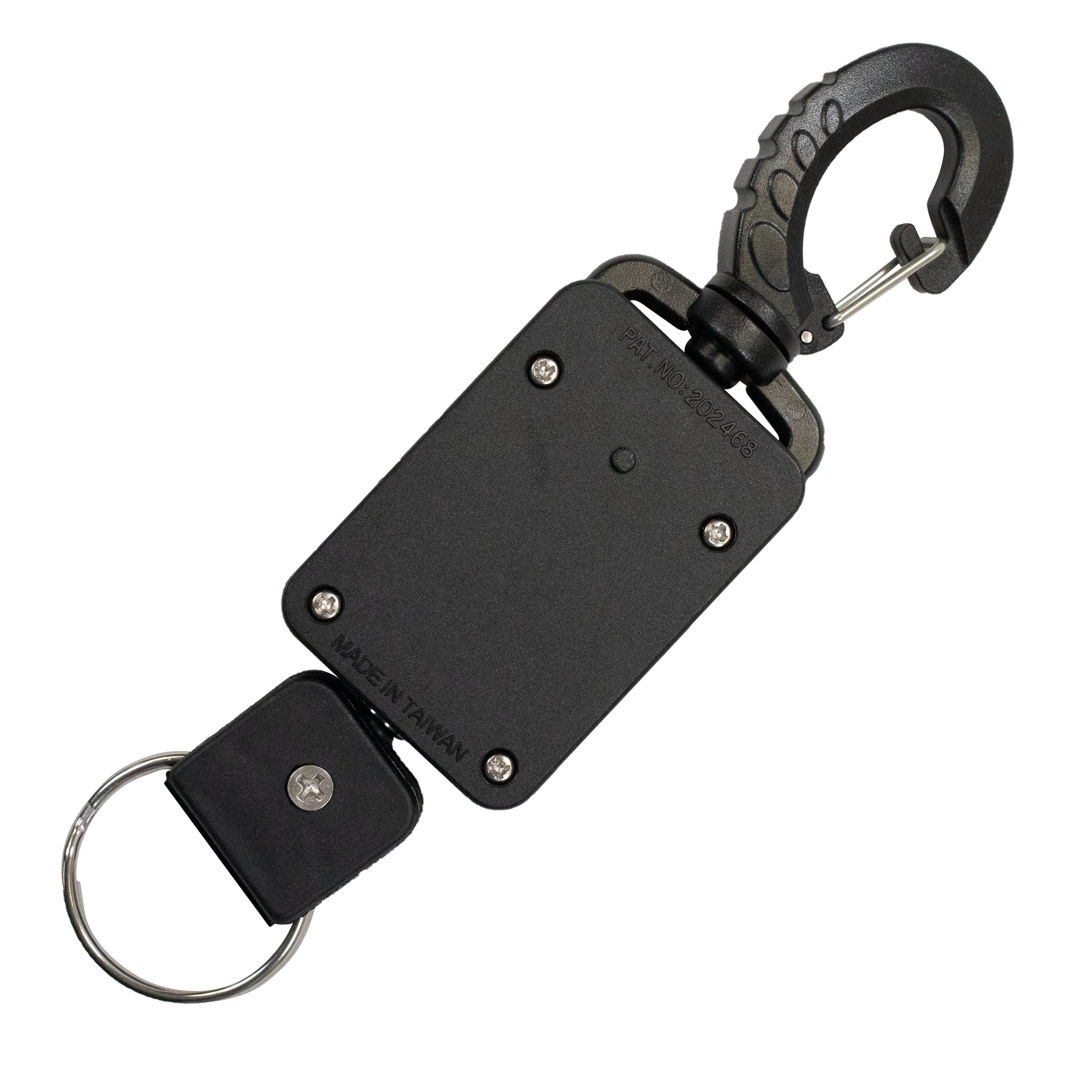 Scuba Diving Rebounding Style Compact Locking Retractor, Extends up to 18"