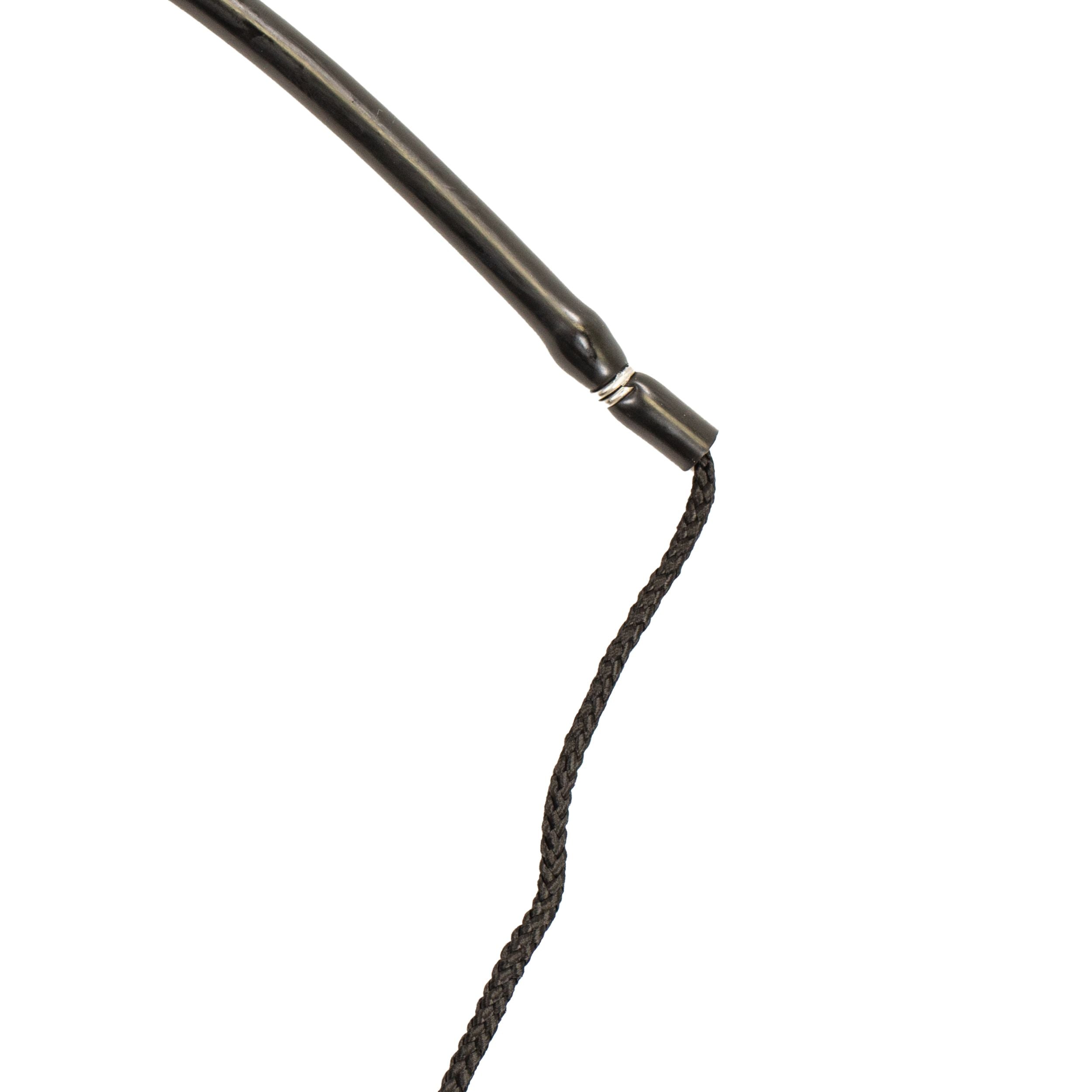 3/8" Black Rubber Fishing Hand Pole Spear Sling - 28-3/8" Long