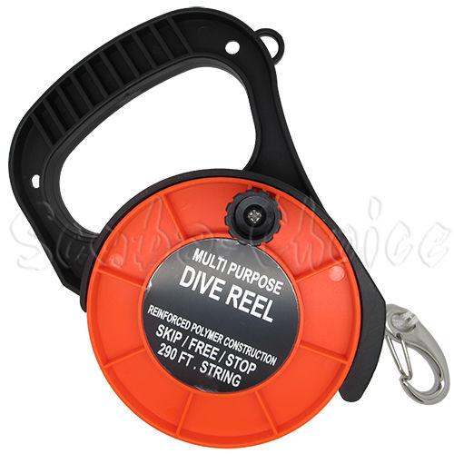 Scuba Choice Diving Multi Purpose Dive Reel 290ft w/ Stop Switch - Scuba Choice