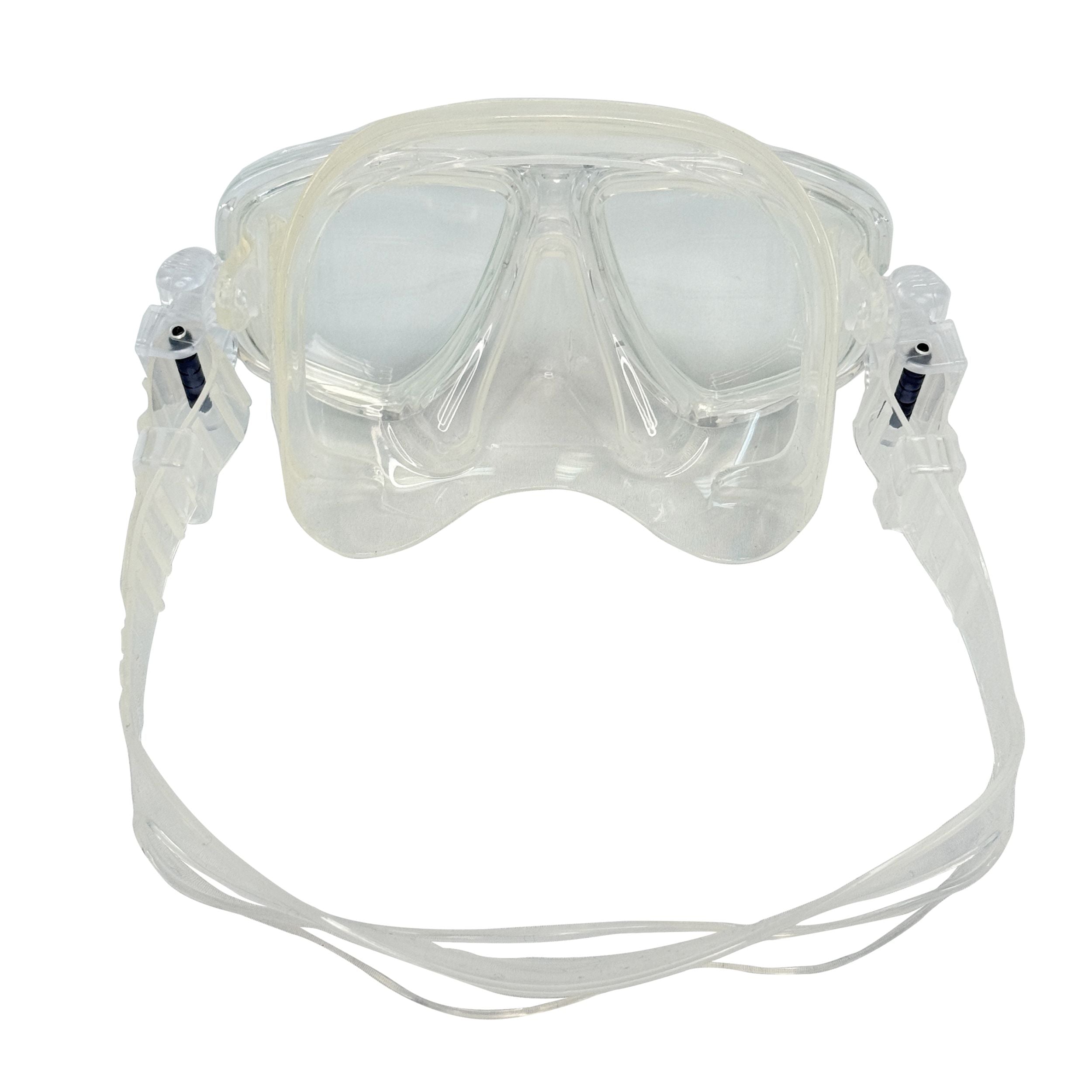 Palantic M36 Solid Neon Yellow/Clear Silicone RX Farsighted Full Lenses Dive/Snorkeling Mask