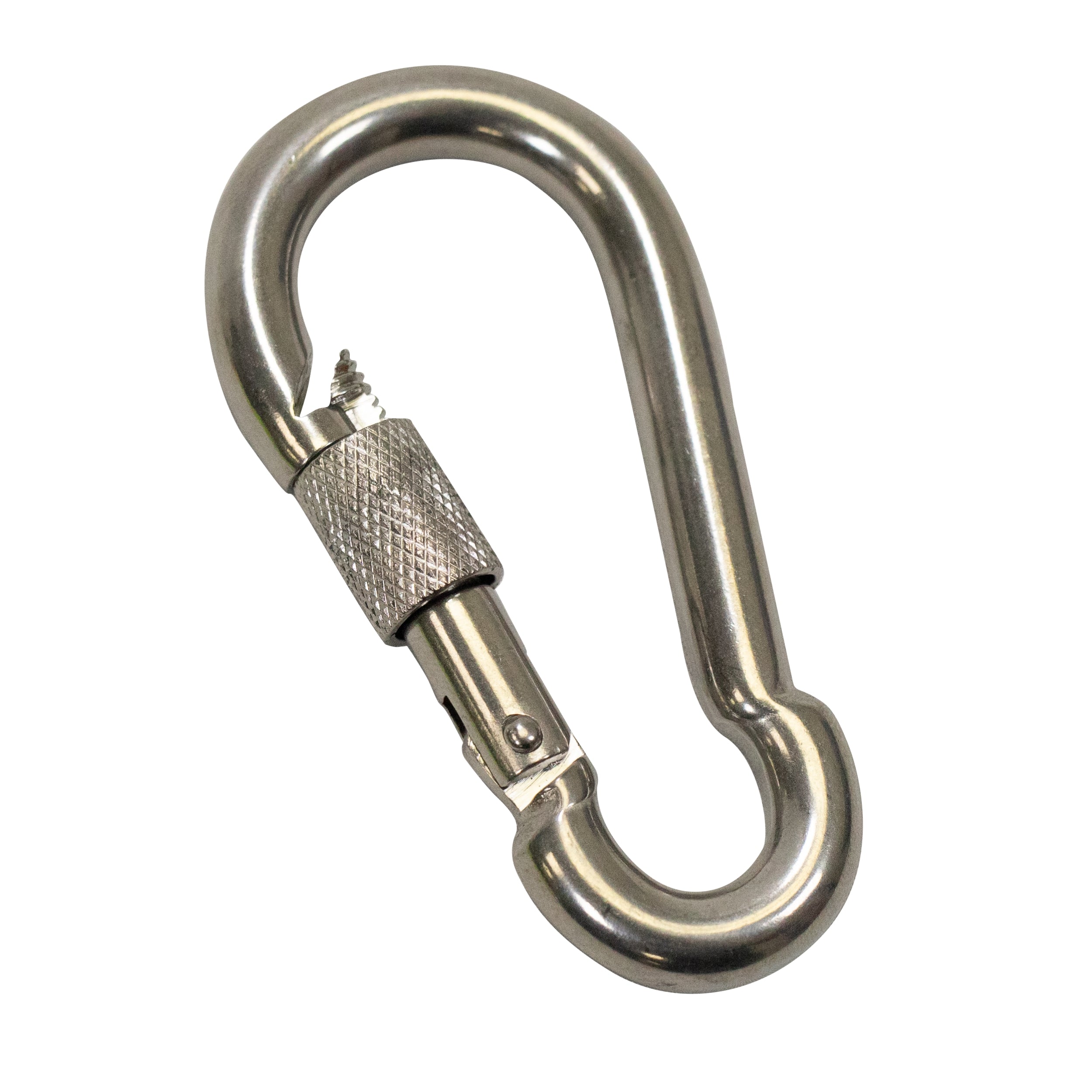 Boat Marine Clip 9cm Stainless Steel Snap Hook Carabiner W/ Screw 10mm Opening