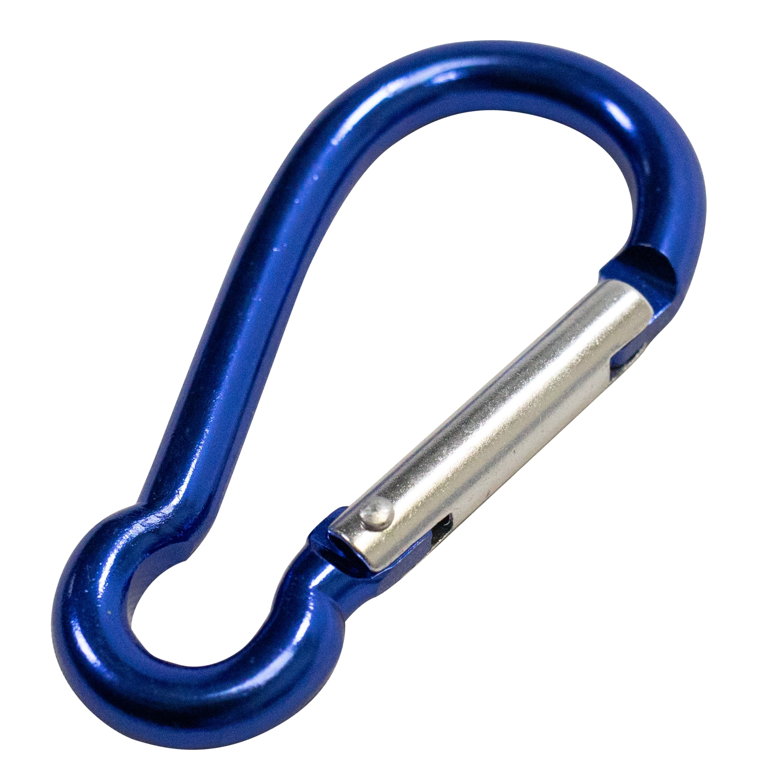 Boat Marine Clip Blue Aluminum Locking Clip Hook Carabiner 2.7", 3pc pack