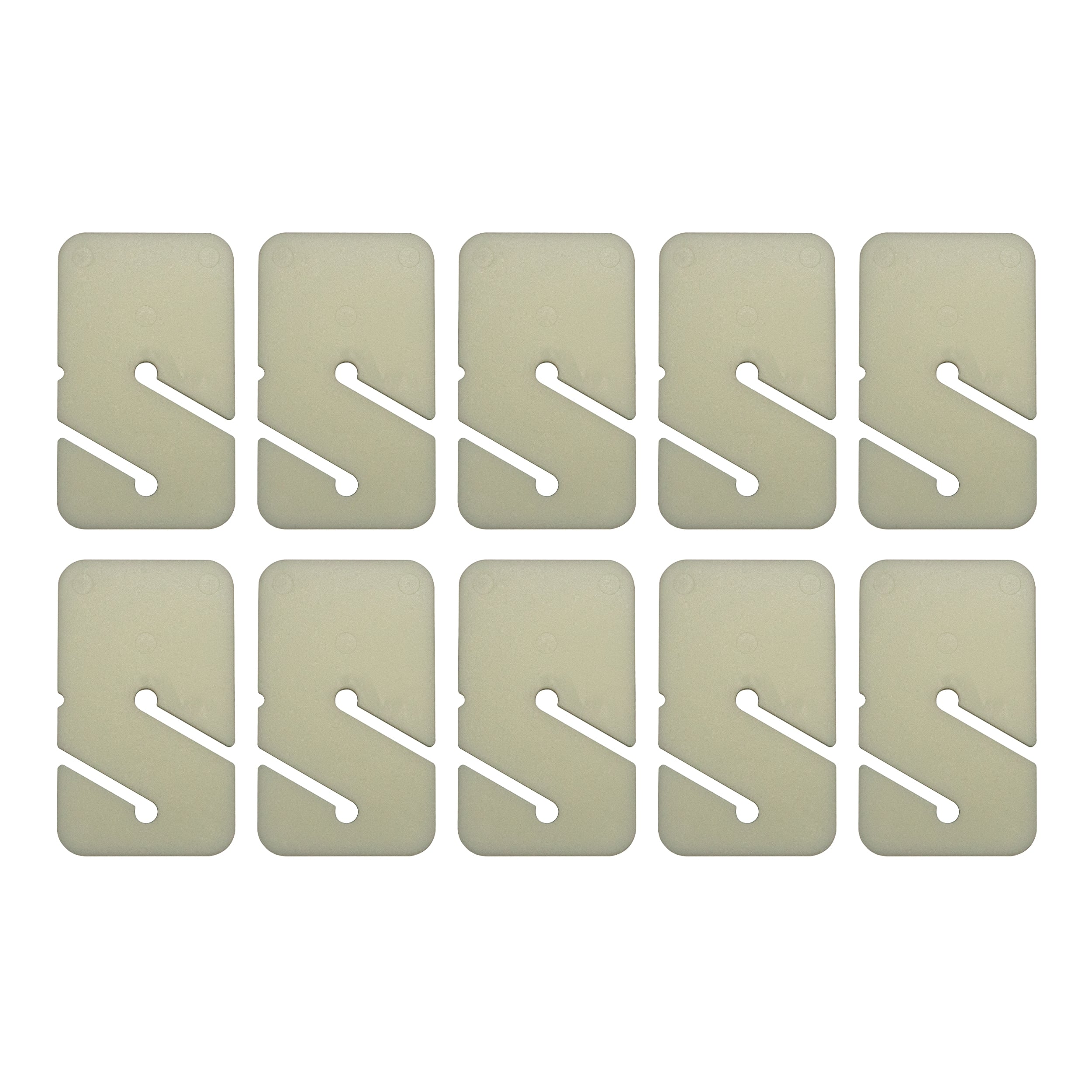 Scuba Cave Diving Line Glow in the Dark Rectangular Marker, 10pc Pack