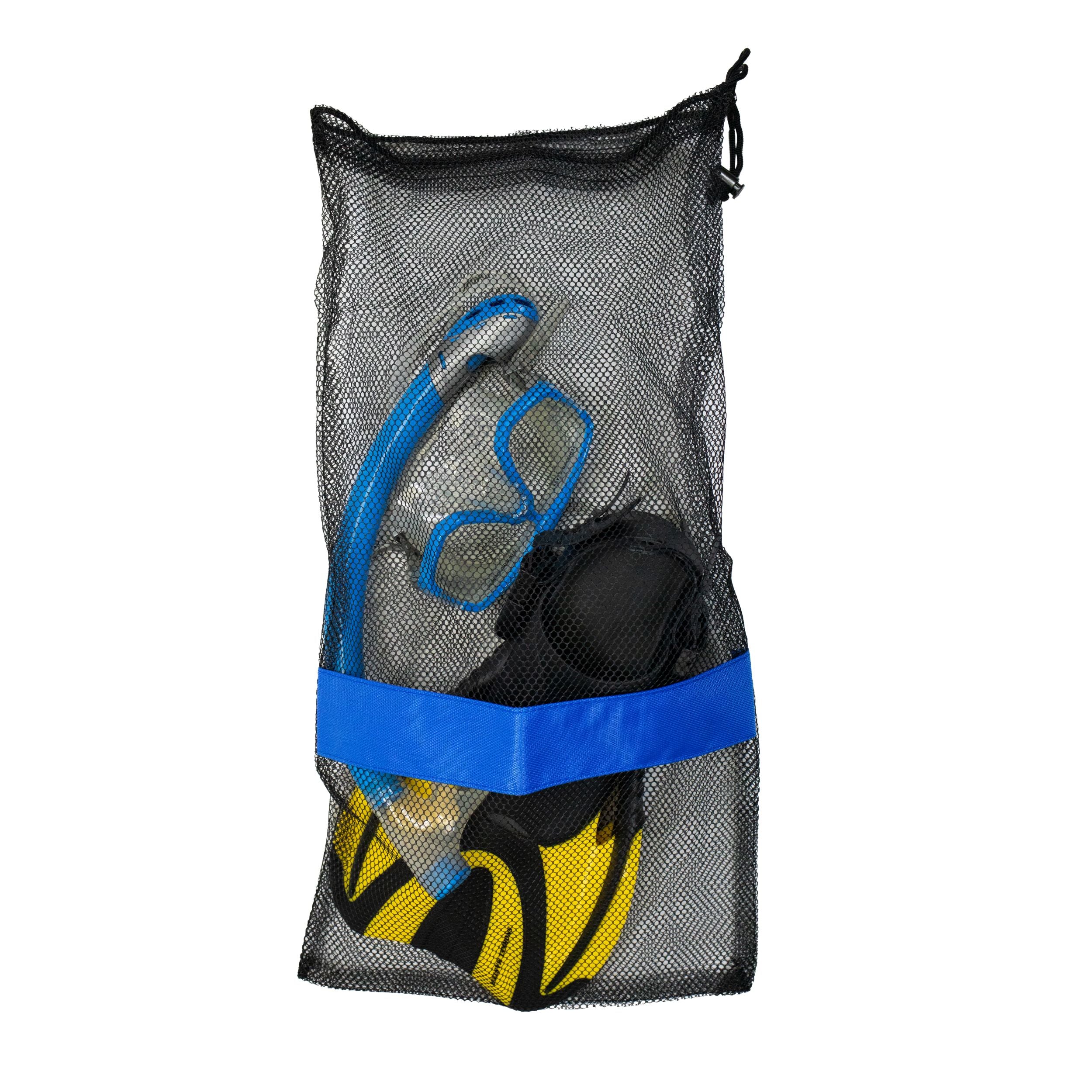 Scuba Diving Snorkeling Drawstring Mesh Bag - 25" x 13"