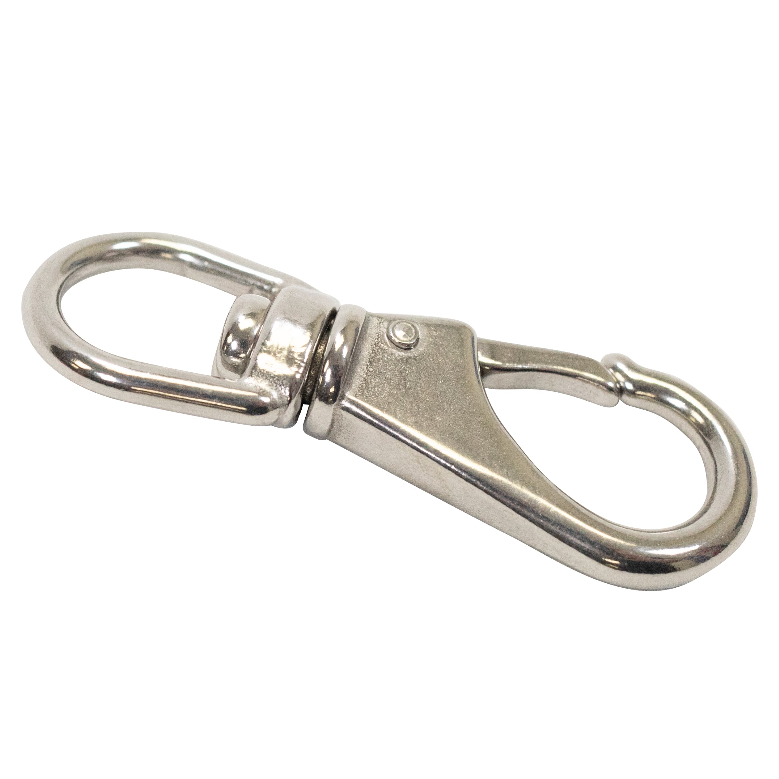 Stainless Steel Swivel Eye Snap Hook Marine Clip Size #1, 3-5/16" x 1-1/8"