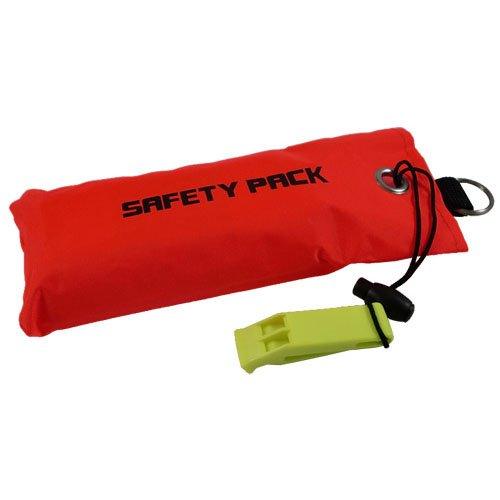 Scuba Choice Diver Below 6ft Surface Marker with Pouch & Whistle - Scuba Choice