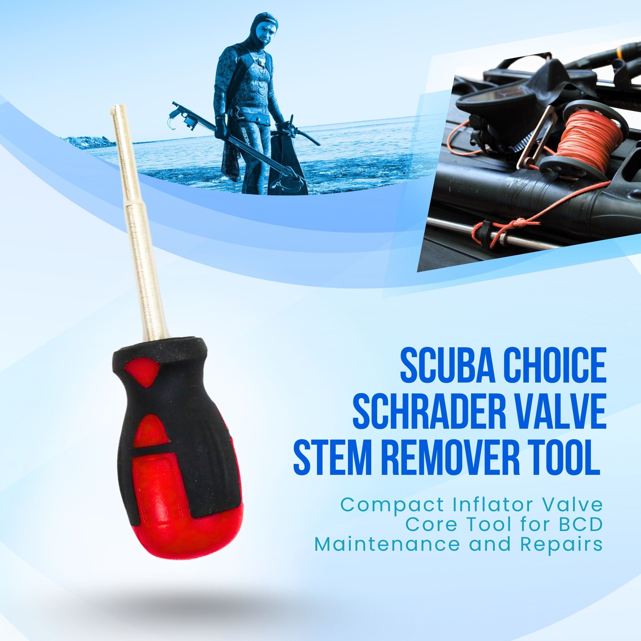 Scuba Diving Dive Tool Schrader Valve Stem Remover