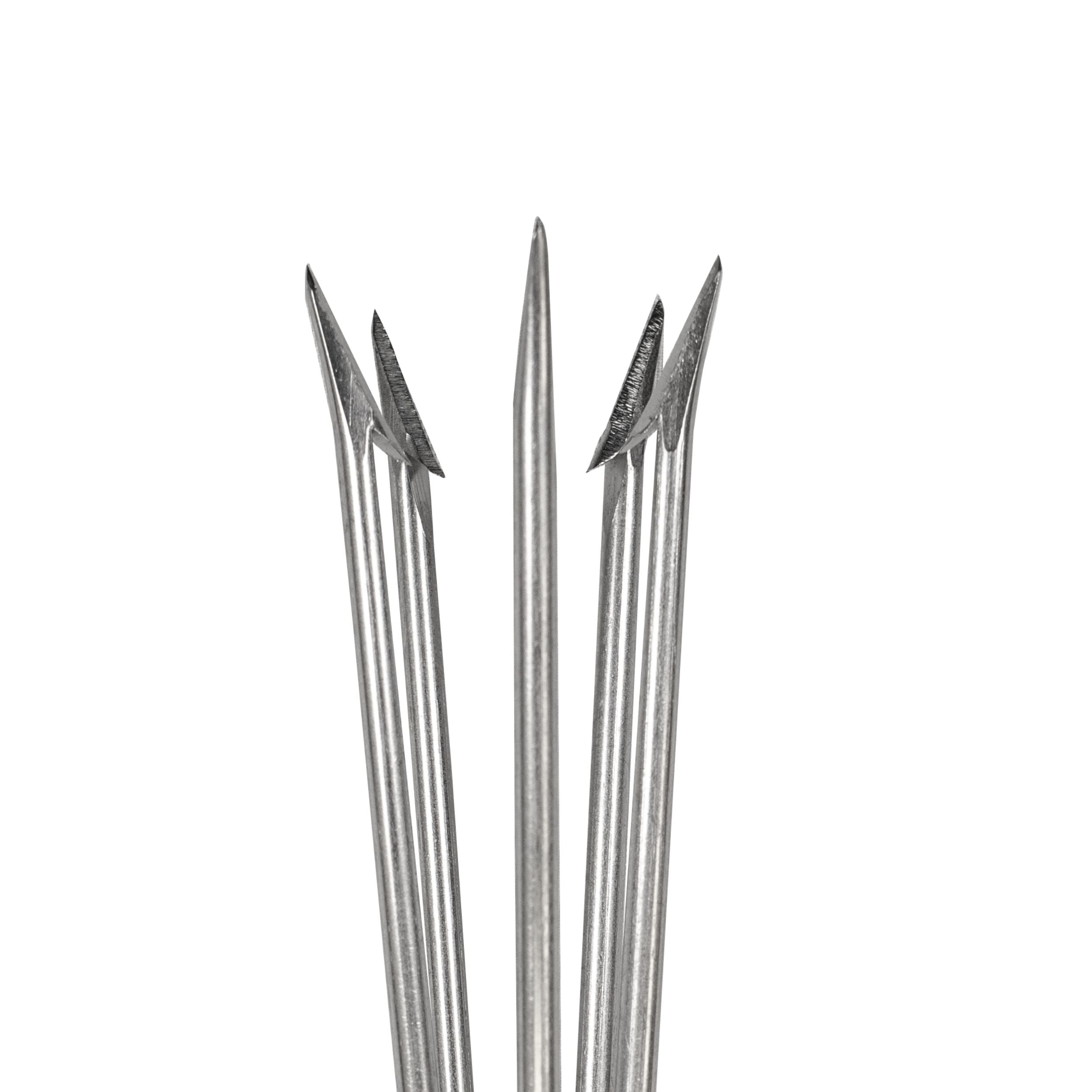 Spearfishing Lionfish 6" Pole Spear Tip 5 Prong Paralyzer w/ Barbs, 7mm