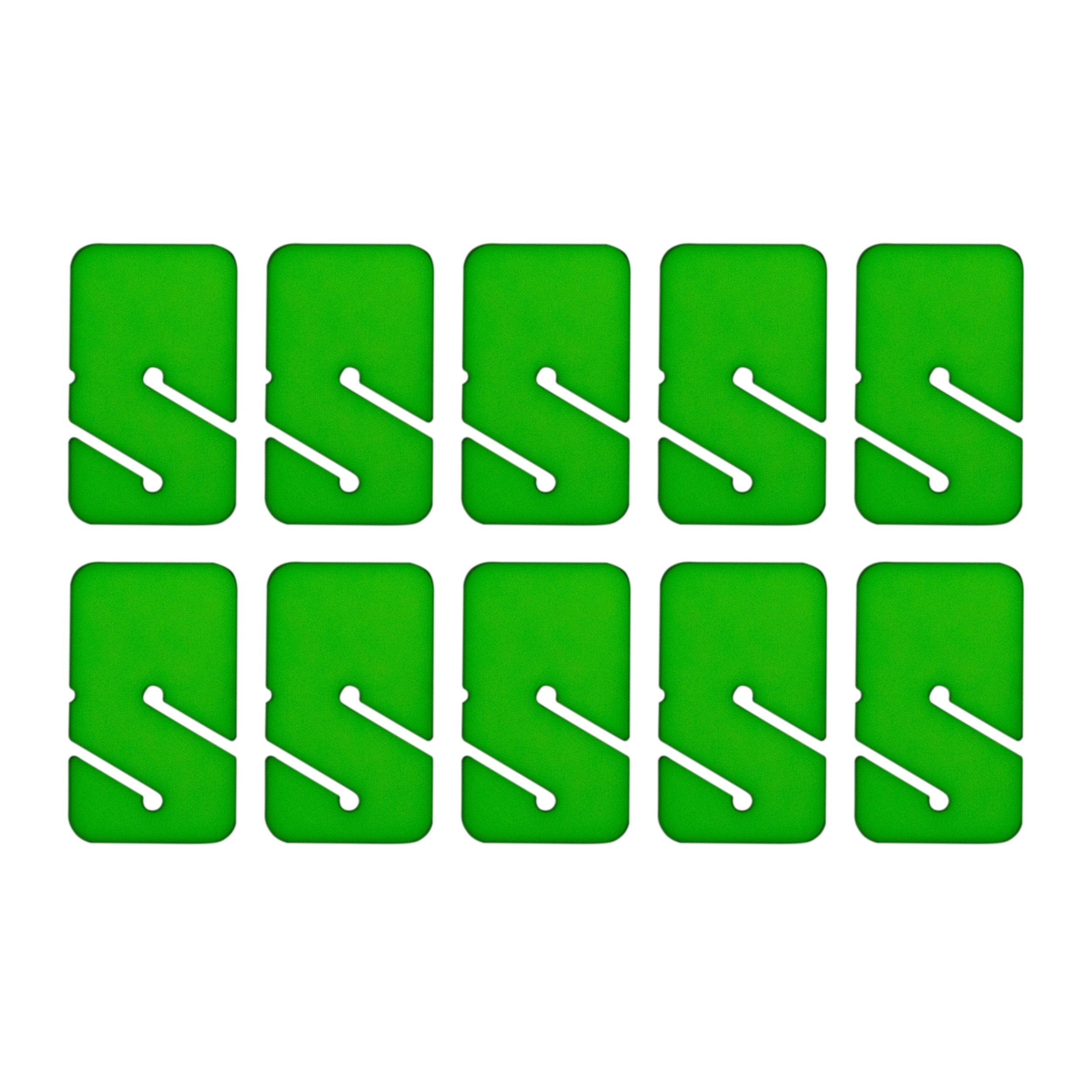 Scuba Cave Diving Line Glow in the Dark Rectangular Marker, 10pc Pack