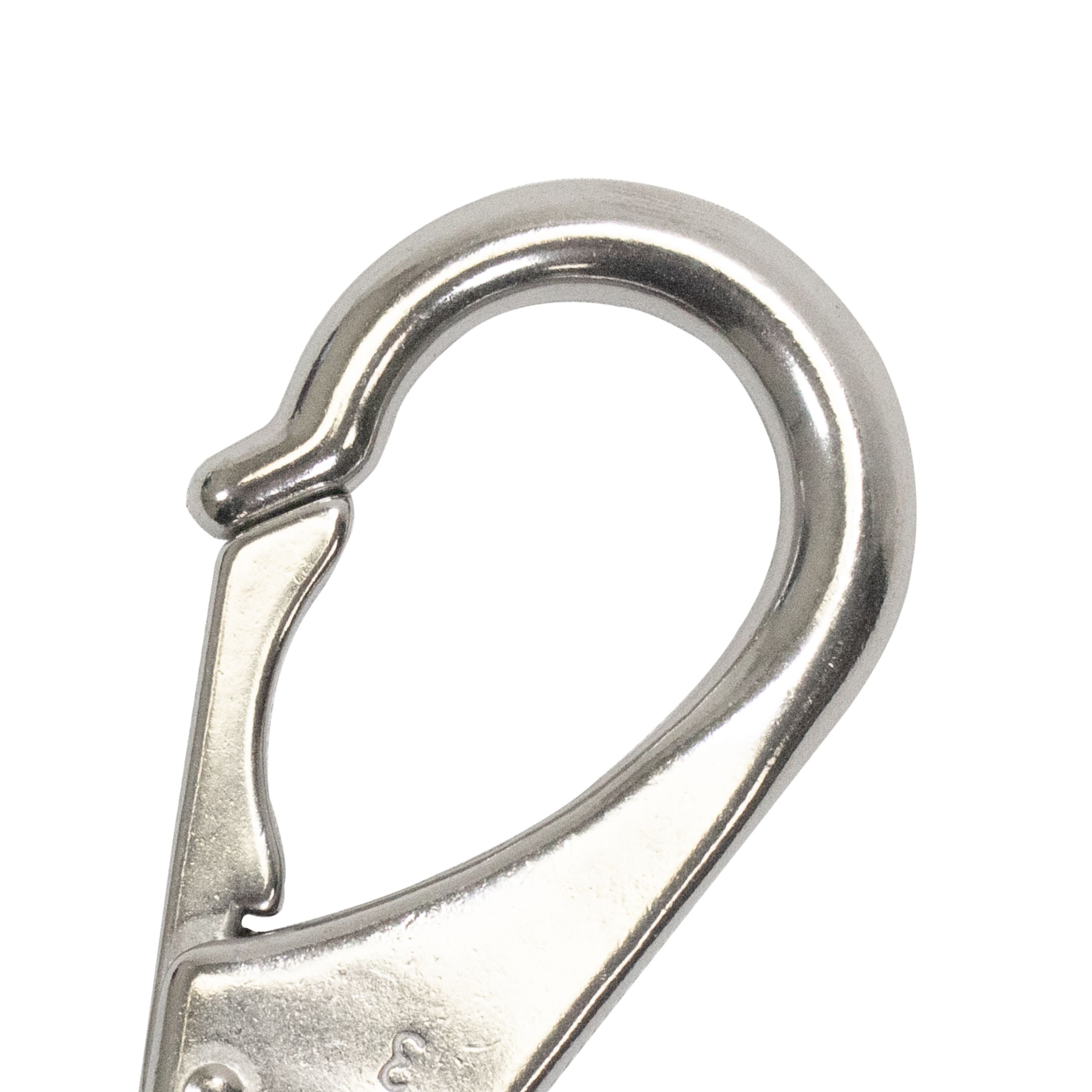 11.8cm Stainless Steel Swivel Eye Snap Hook Marine Clip Size #3, 16mm Opening