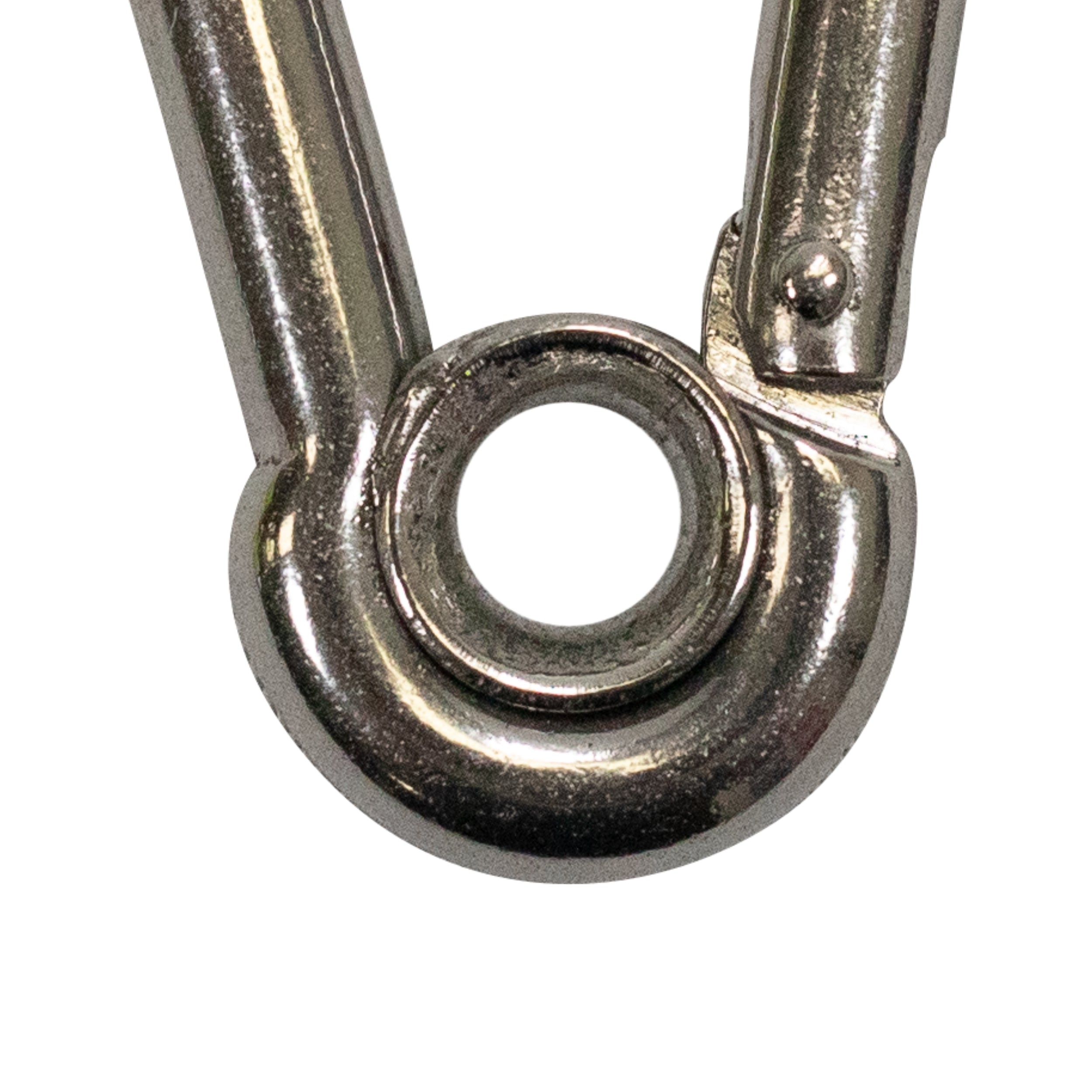 Boat Marine Clip Stainless Steel Safety Spring Hook Carabiner With Rope Holder