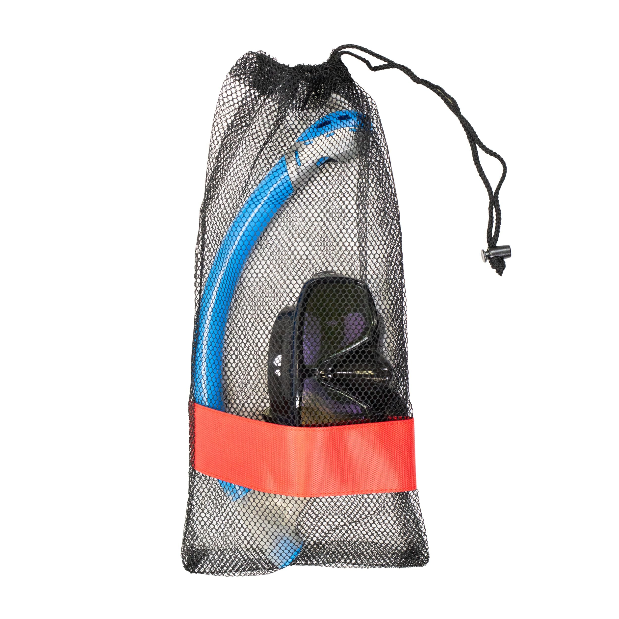 Scuba Choice Diving Snorkeling Drawstring Mesh Bag w/ Red Bar- 19" x 9"