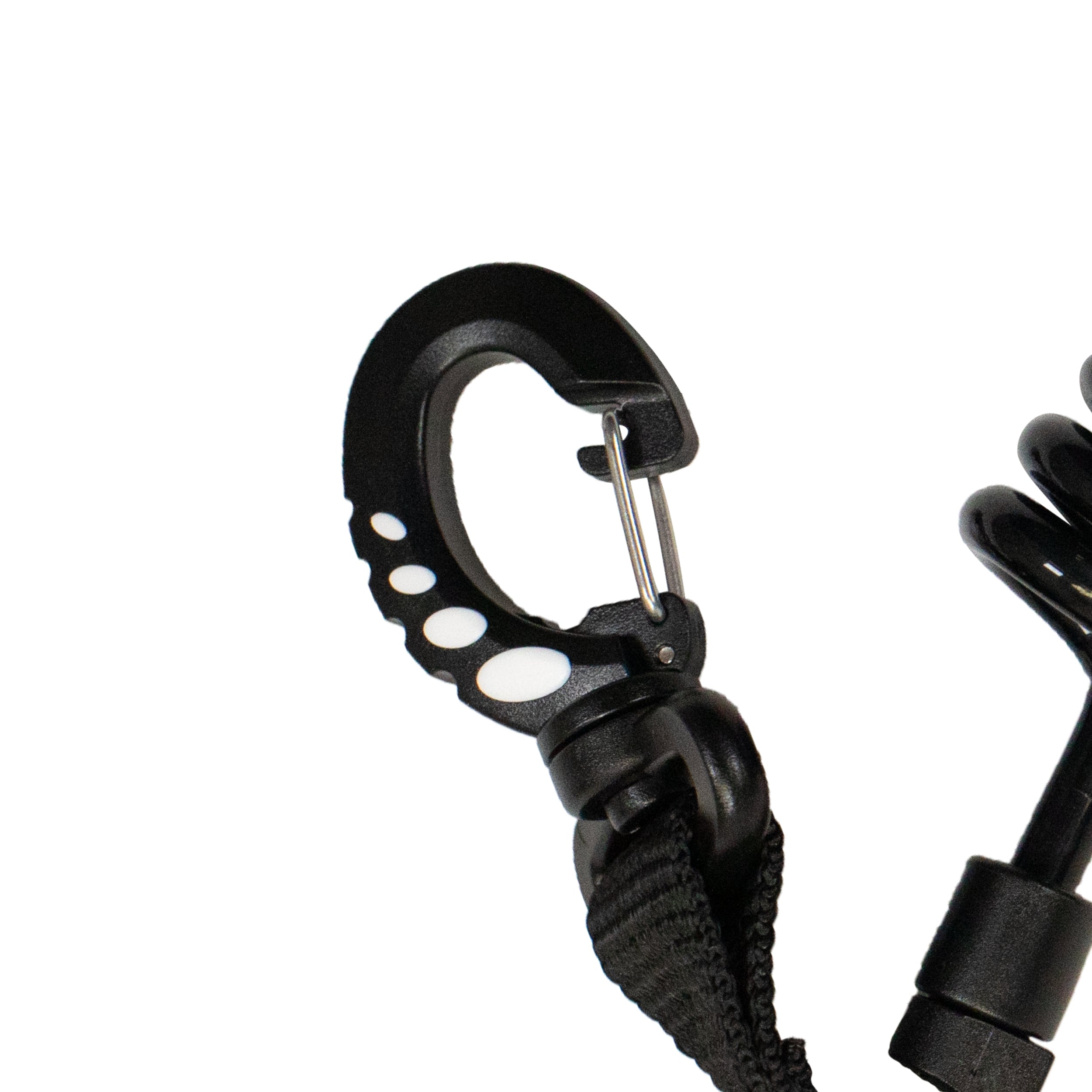 Scuba Diving Shark Coil Lanyard with Snaps and Quick Release Buckles