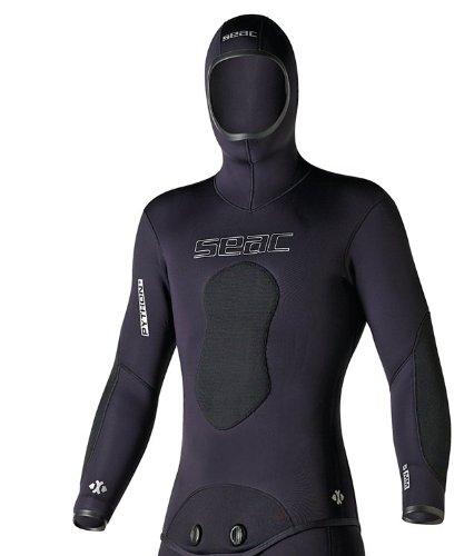 Seac Apnea Wetsuit Jacket Python Plus Black 5mm - Scuba Choice