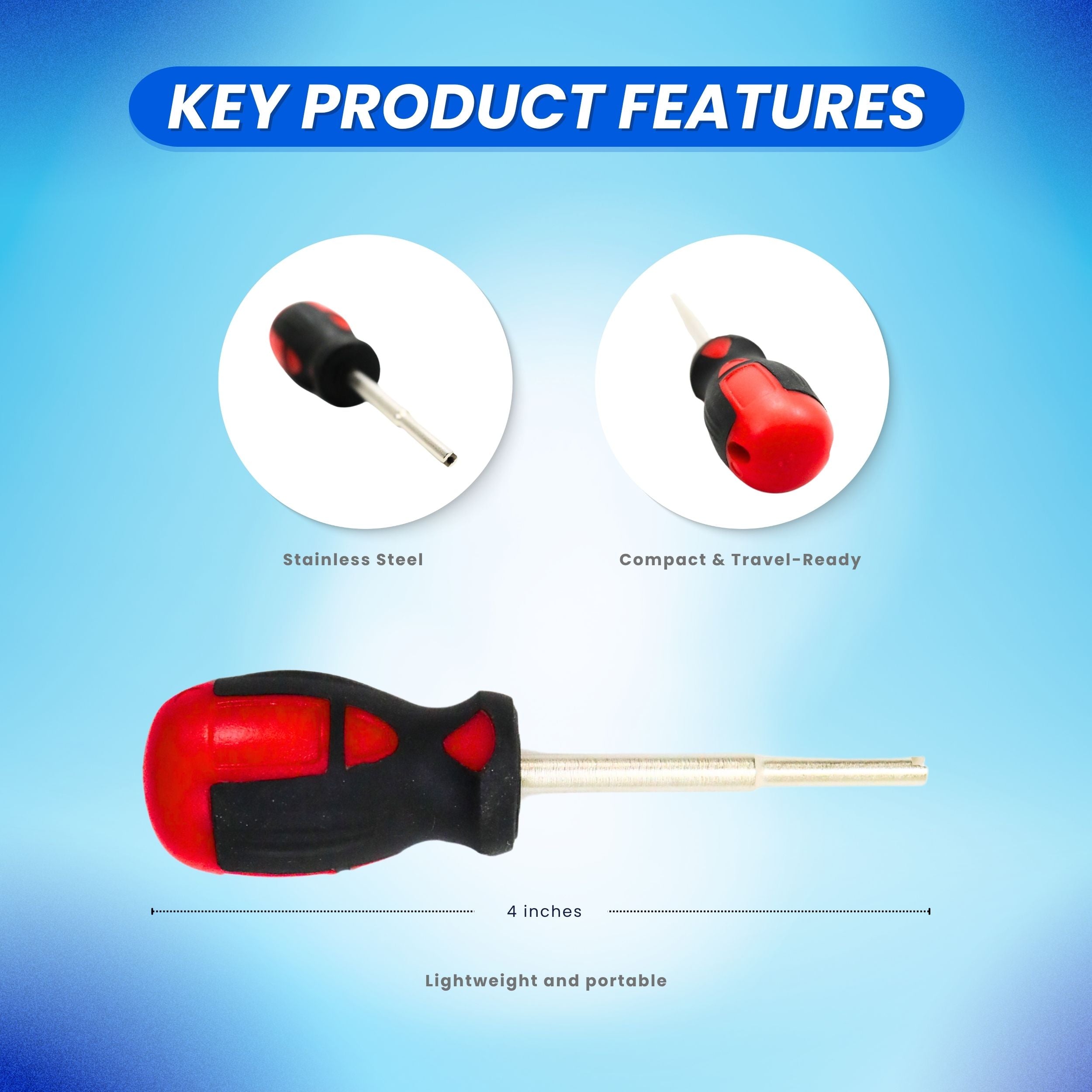 Scuba Diving Dive Tool Schrader Valve Stem Remover