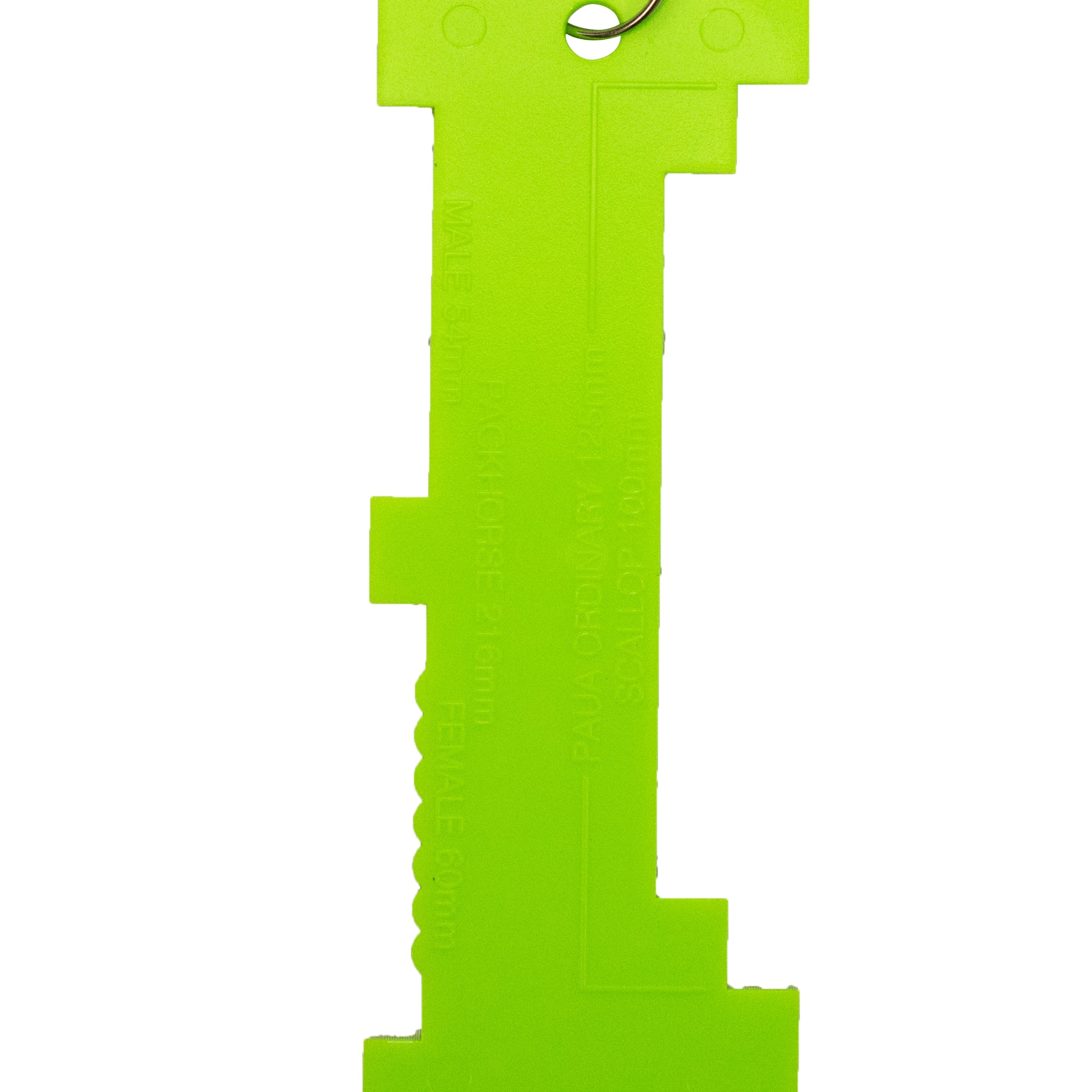 Scuba Diving Shellfish Measuring Gauge with Clip