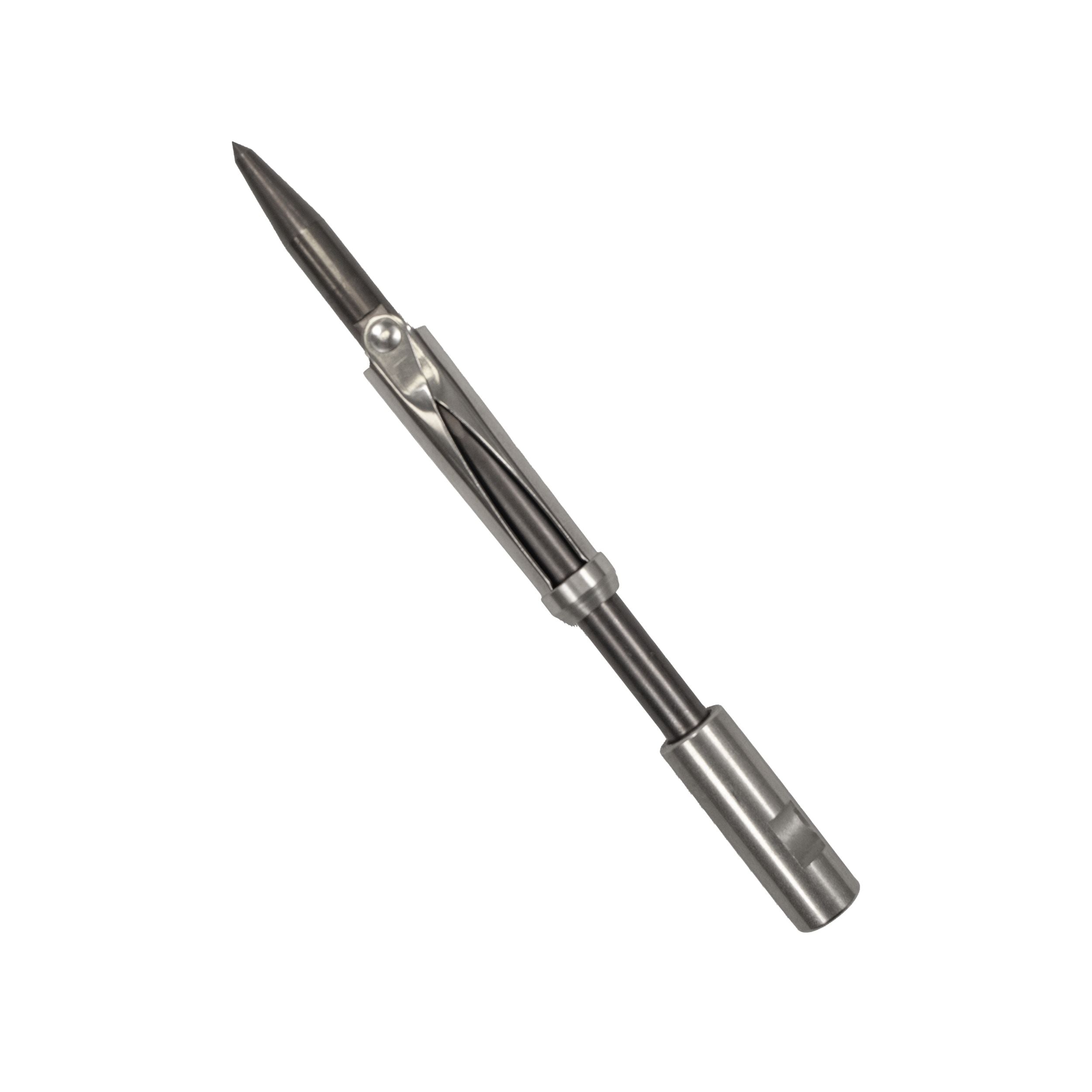 Spearfishing 6.25" Twin Barb Double Wing 6mm Pole Spear Tip w/ Keeper, Field Tip