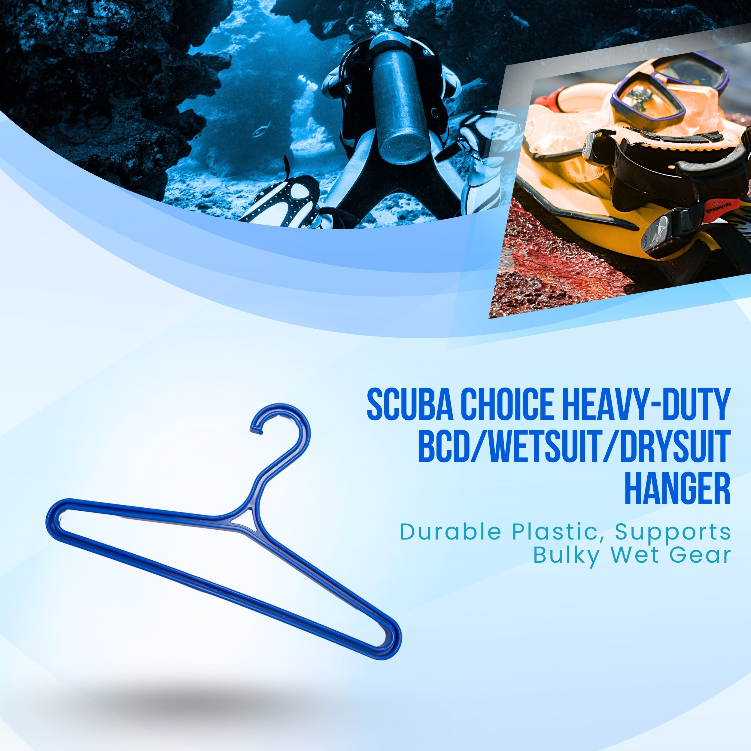 Scuba Choice Diving Heavy Duty BCD Wetsuit Drysuit Hanger