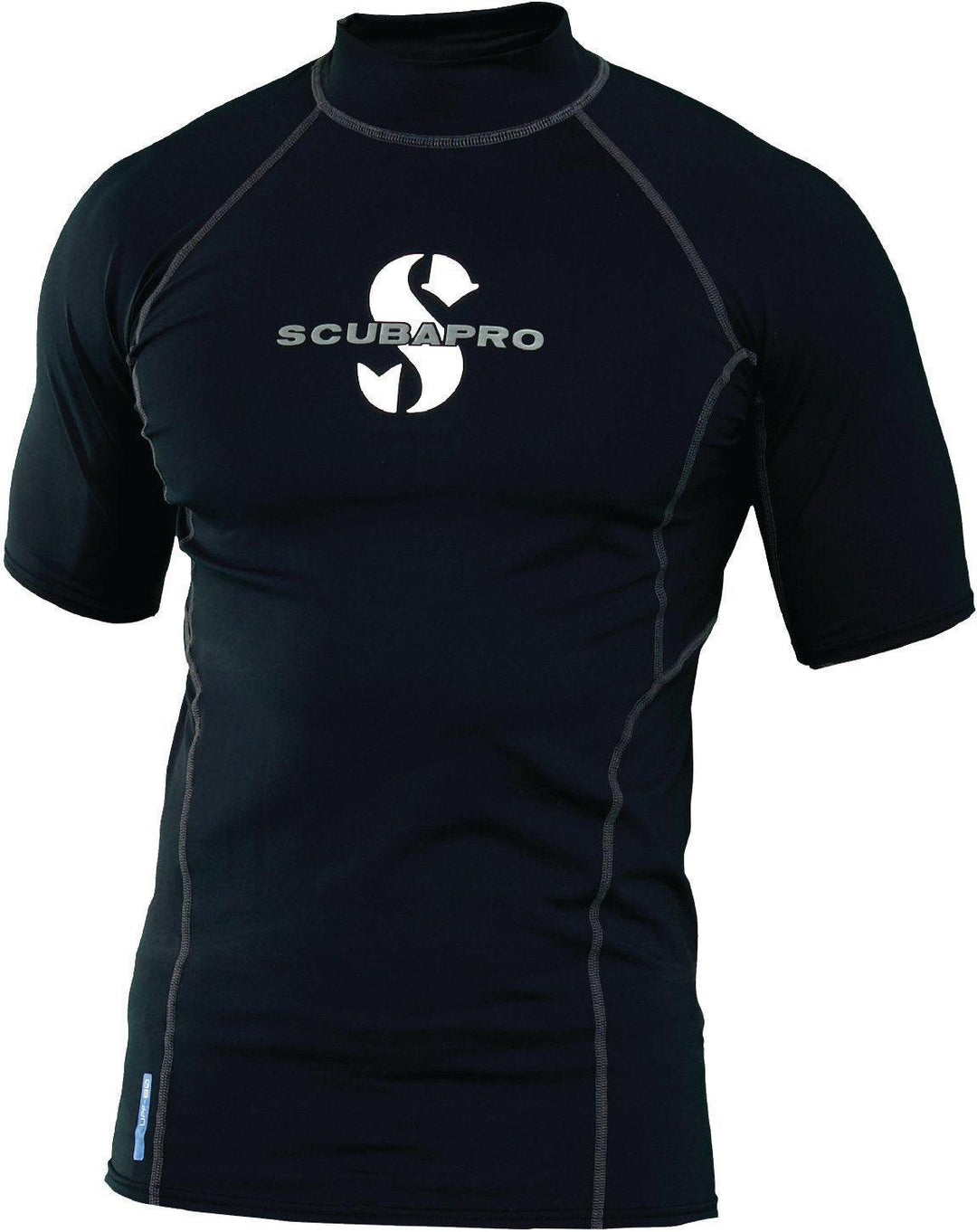 Scubapro Aegean Rash Guard Mens, Short Sleeve (UPF50)- Blue - Scuba Choice