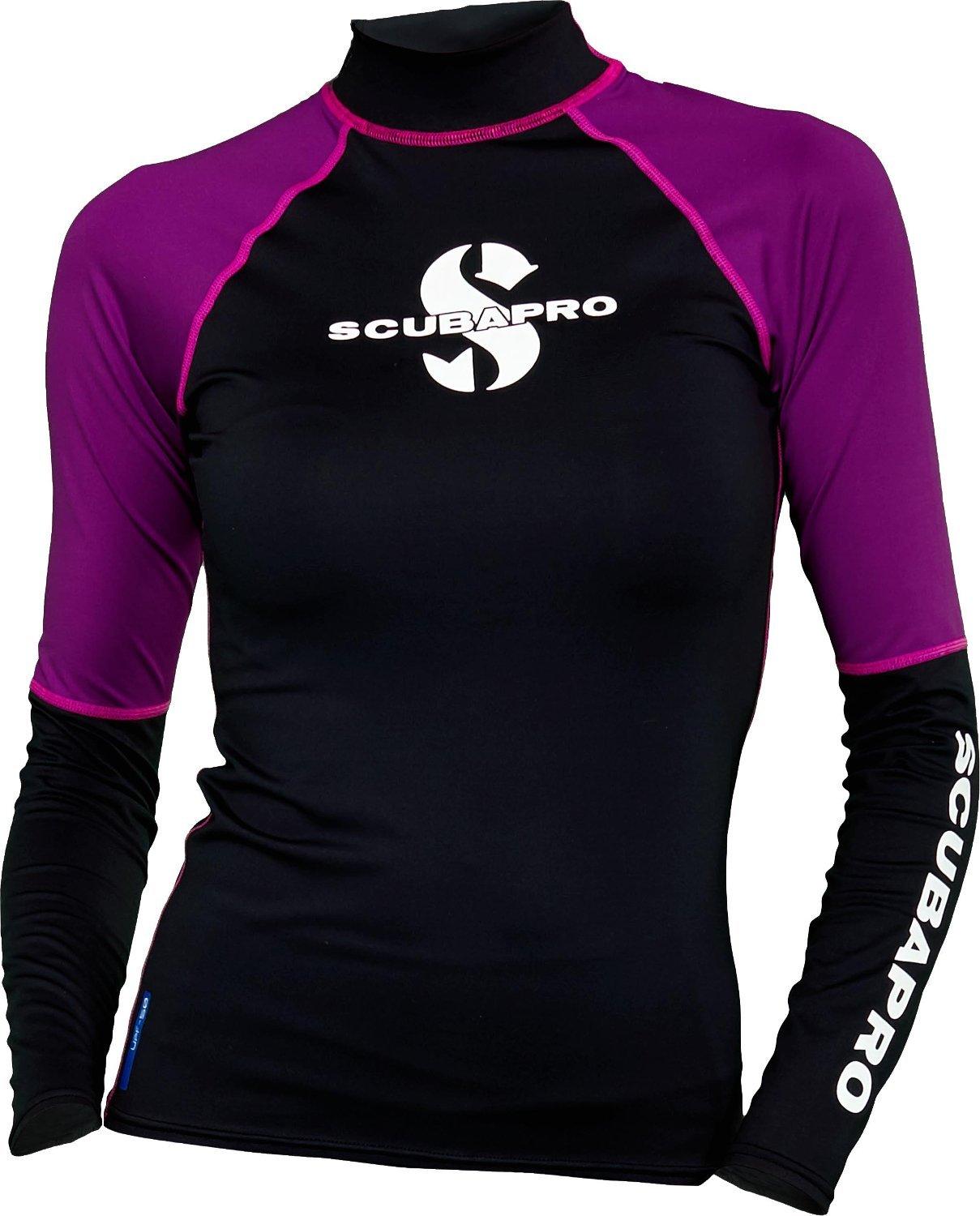 Scubapro Jewel Rash Guard Womens, Long Sleeve (UPF50) -Pink/Purple - Scuba Choice