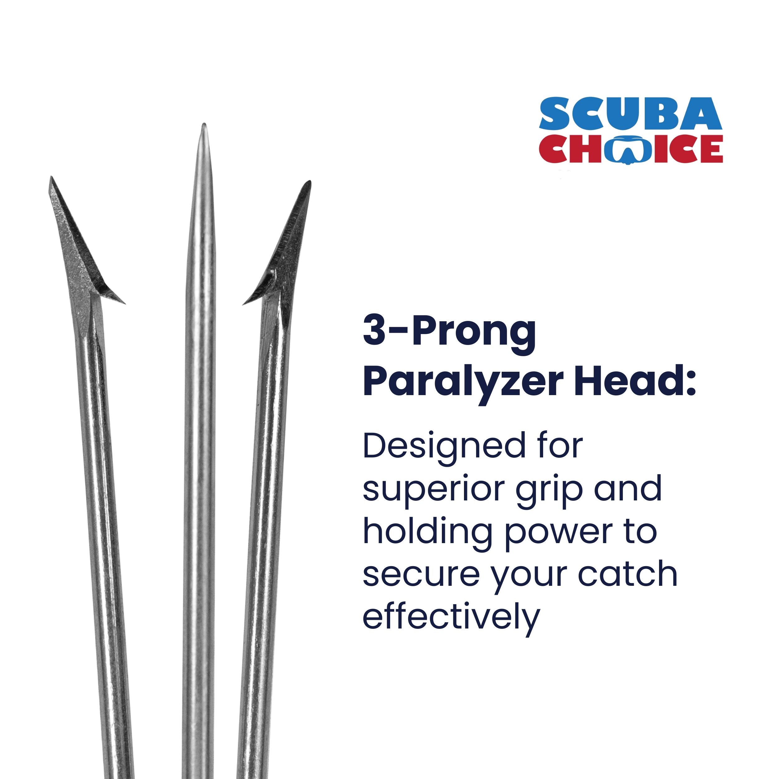 Palantic 6” Speartip 3 Prong Barbed Paralyzer, 8mm