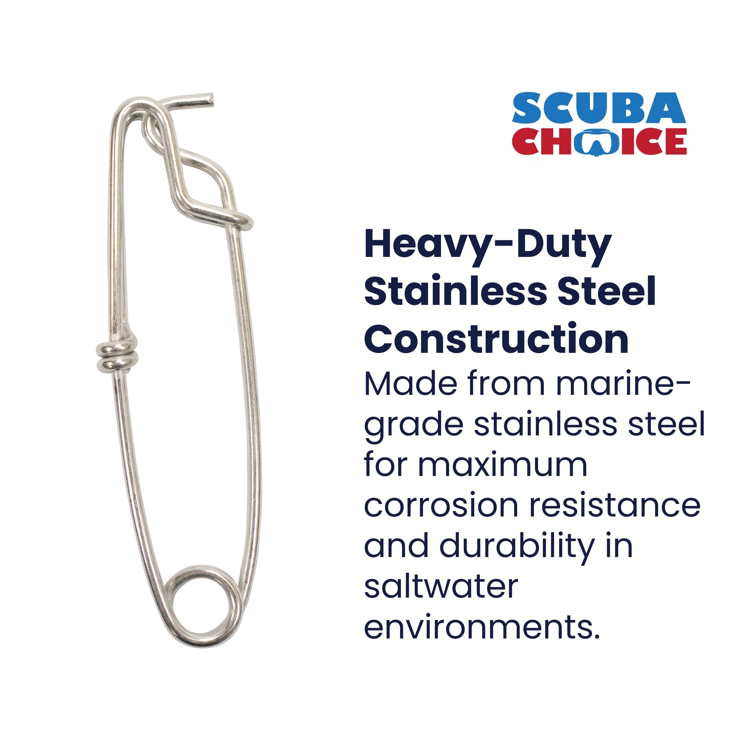 Scuba Diving Spearfishing Stainless Steel Shark Clip