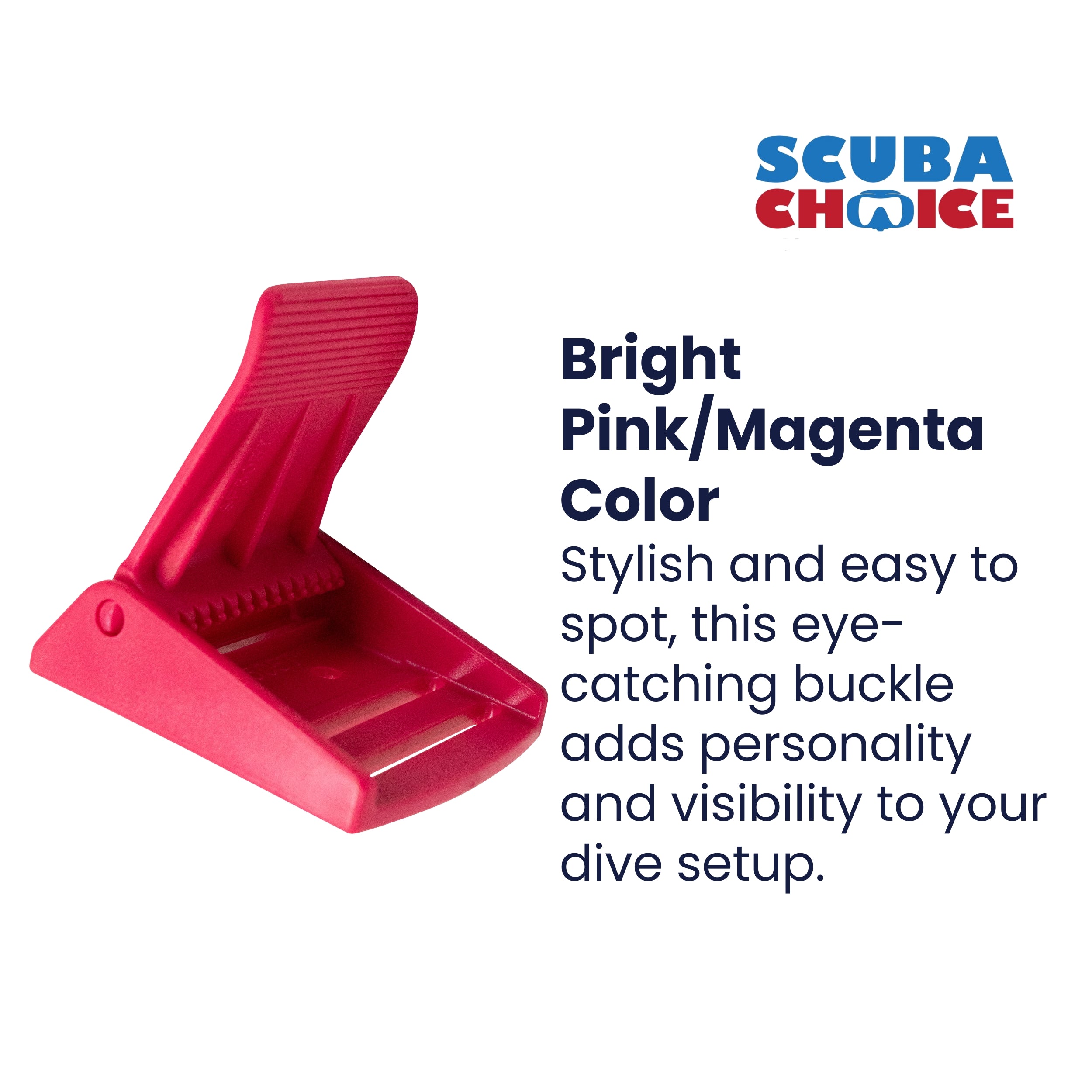 Scuba Diving Dive Plastic Weight Webbing Belt Buckle Pink Magenta