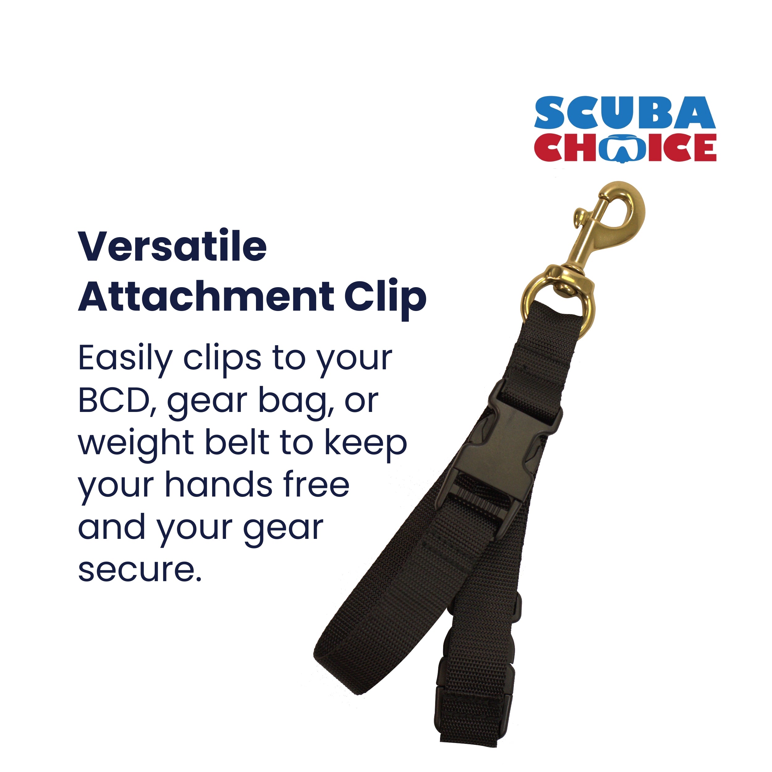Scuba Diving BC Fin and Mask Keeper with Quick Release Loop Lanyard