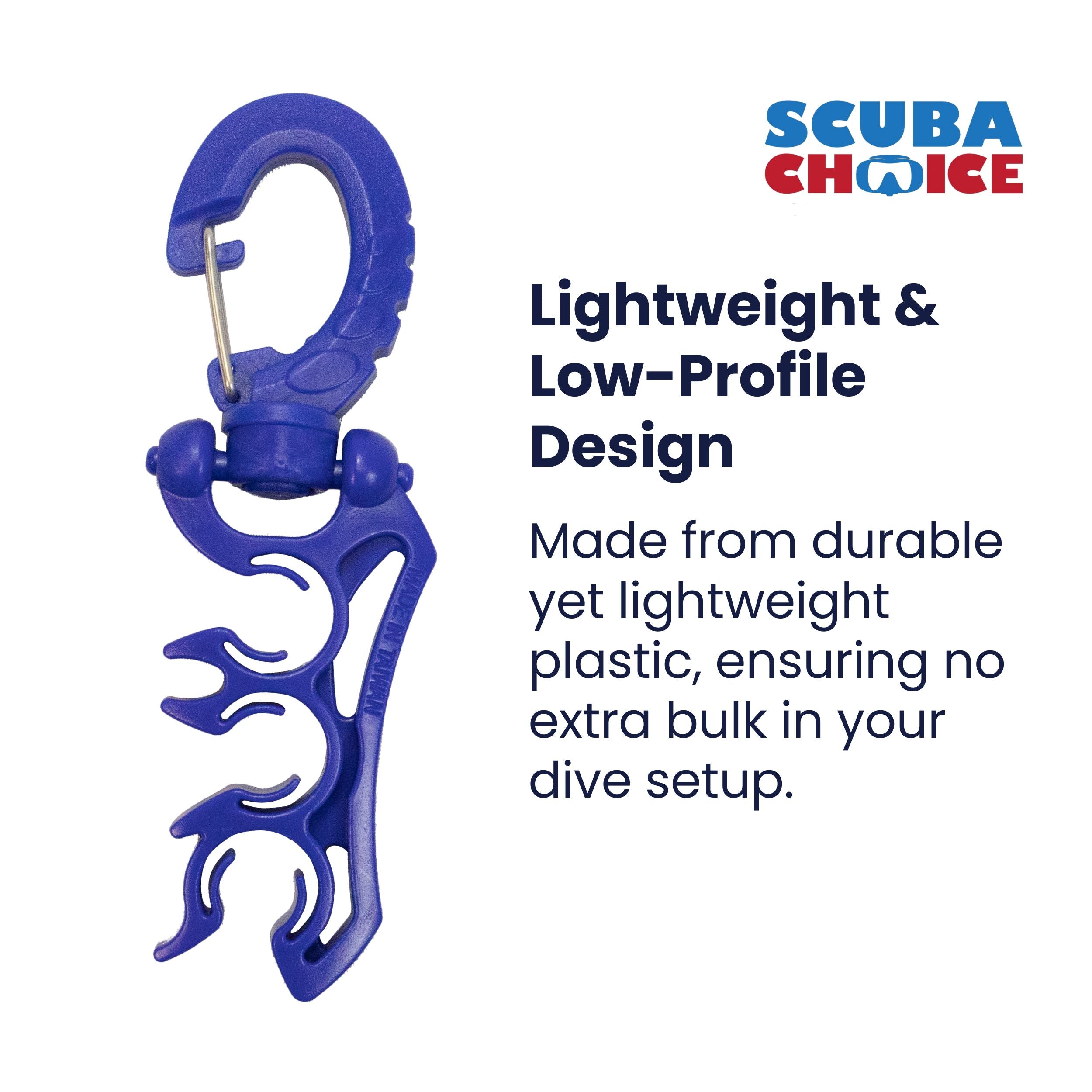 Scuba Choice Scuba Diving Dive Triple Hose Holder with Clip